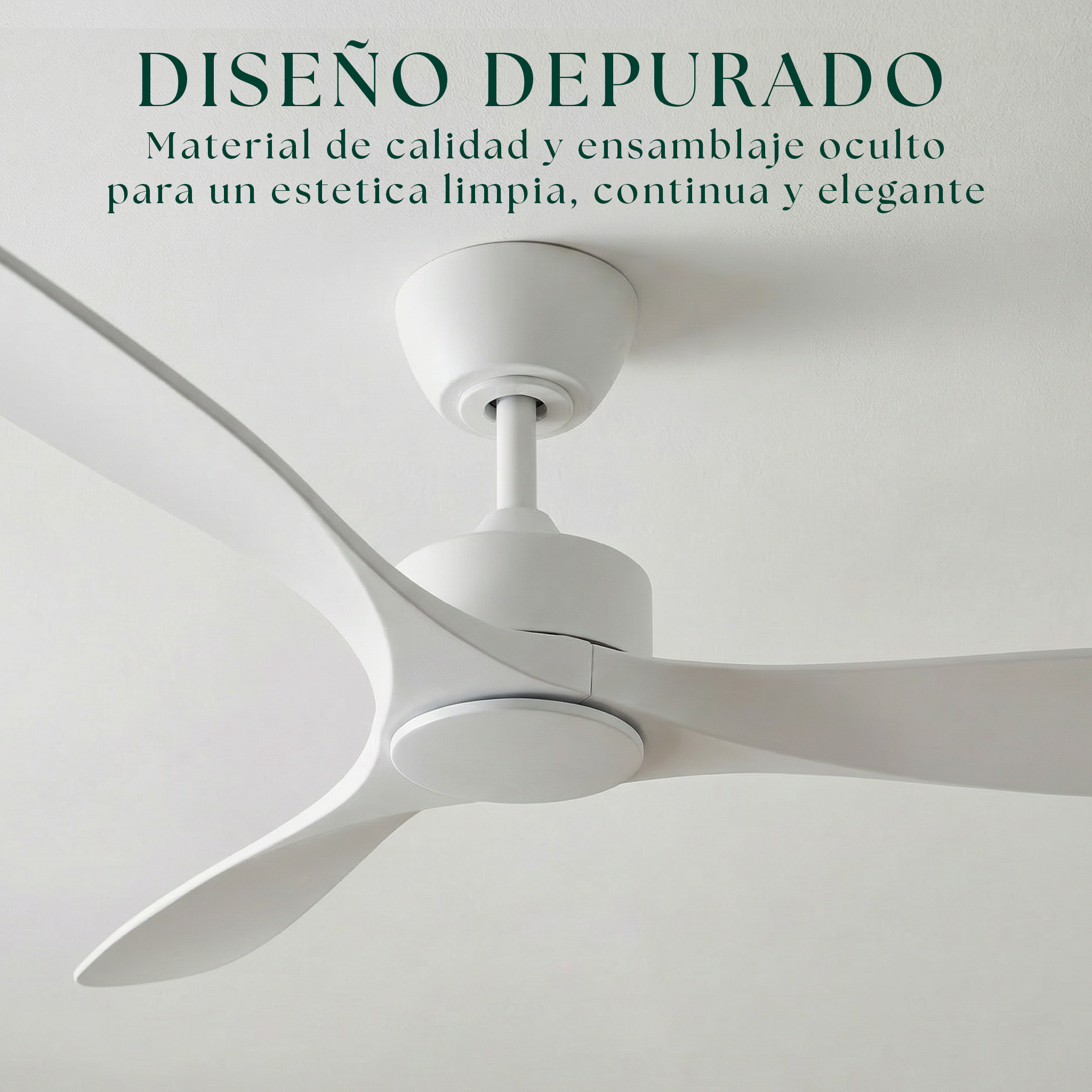 Boreal 132 cm Ceiling Fan (10–25 m²) – 3 ABS Blades