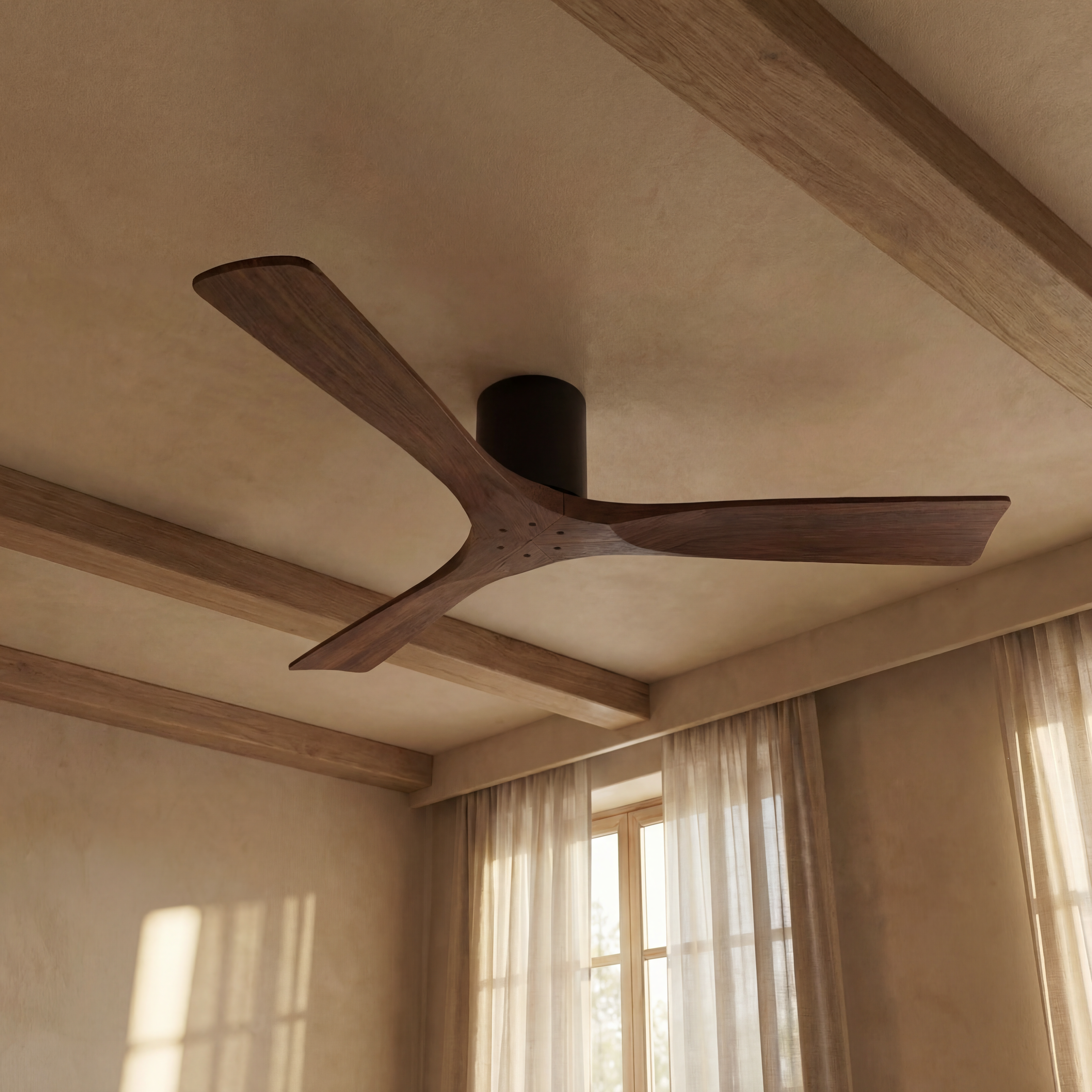 Etoile Wooden Ceiling Fan 132 cm & 112 cm