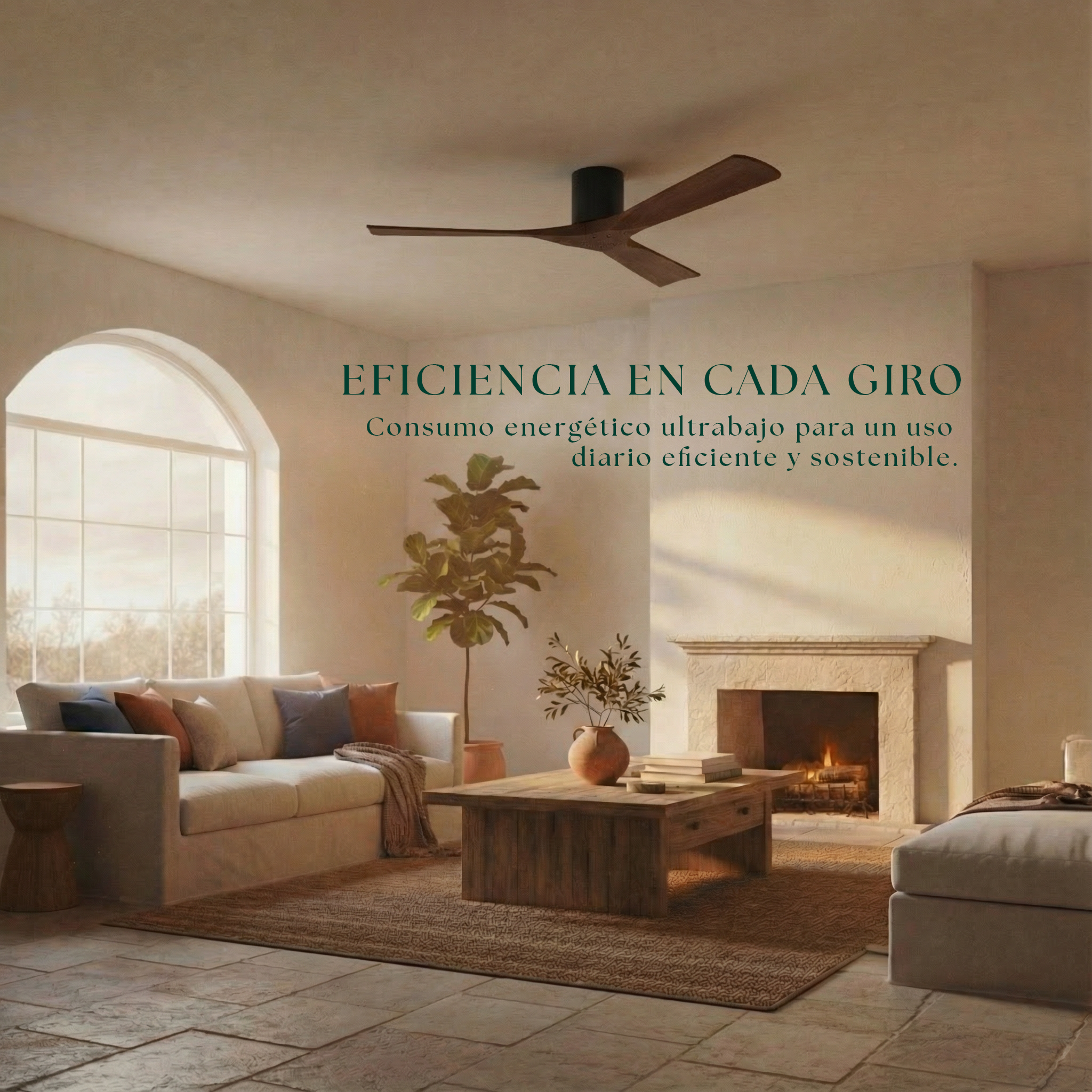 Etoile Wooden Ceiling Fan 132 cm & 112 cm