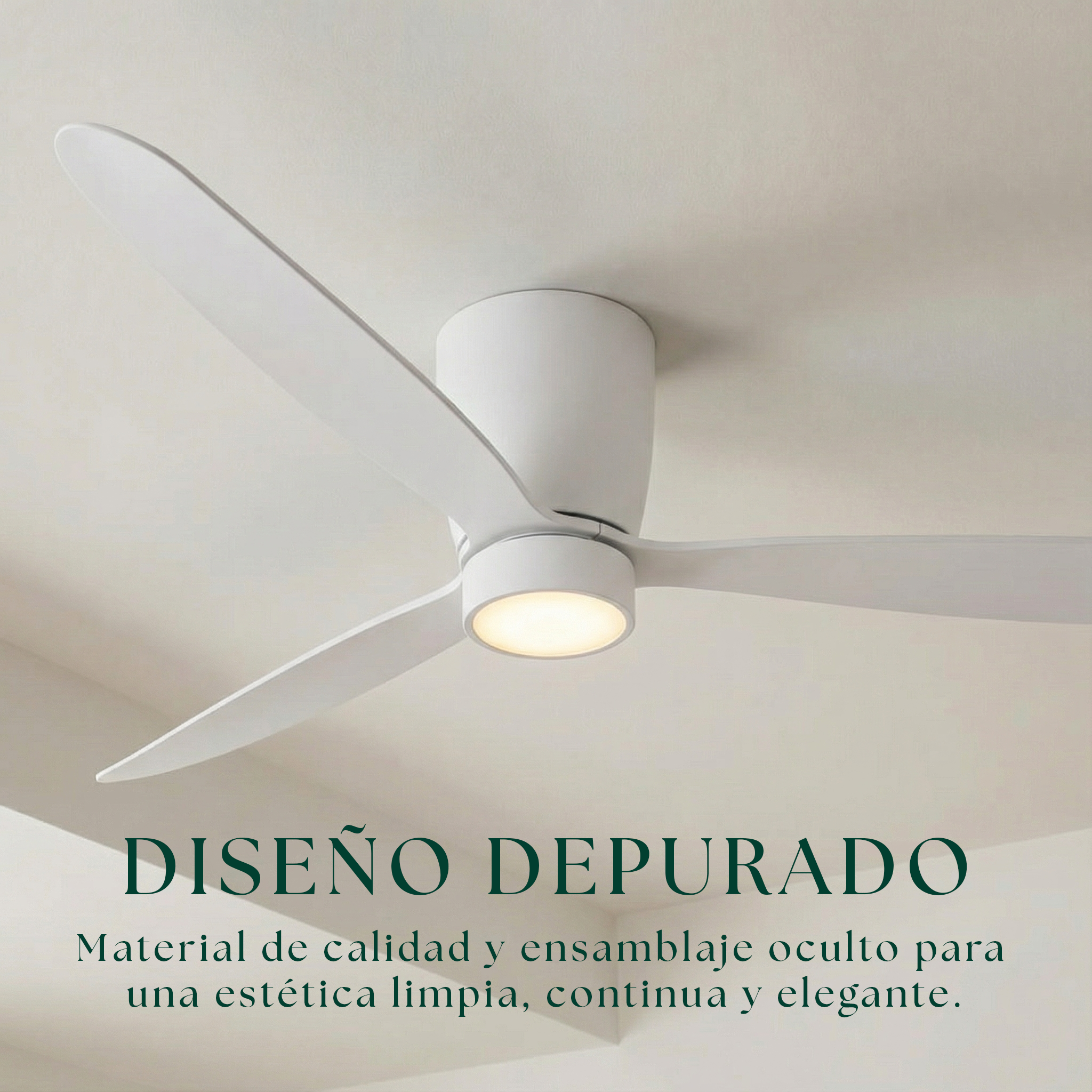Sirocco 132 cm Ceiling Fan (10–25 m²) – 3 ABS Blades