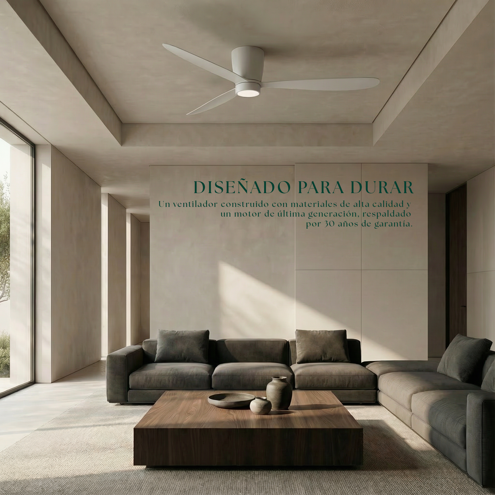 Sirocco 132 cm Ceiling Fan (10–25 m²) – 3 ABS Blades