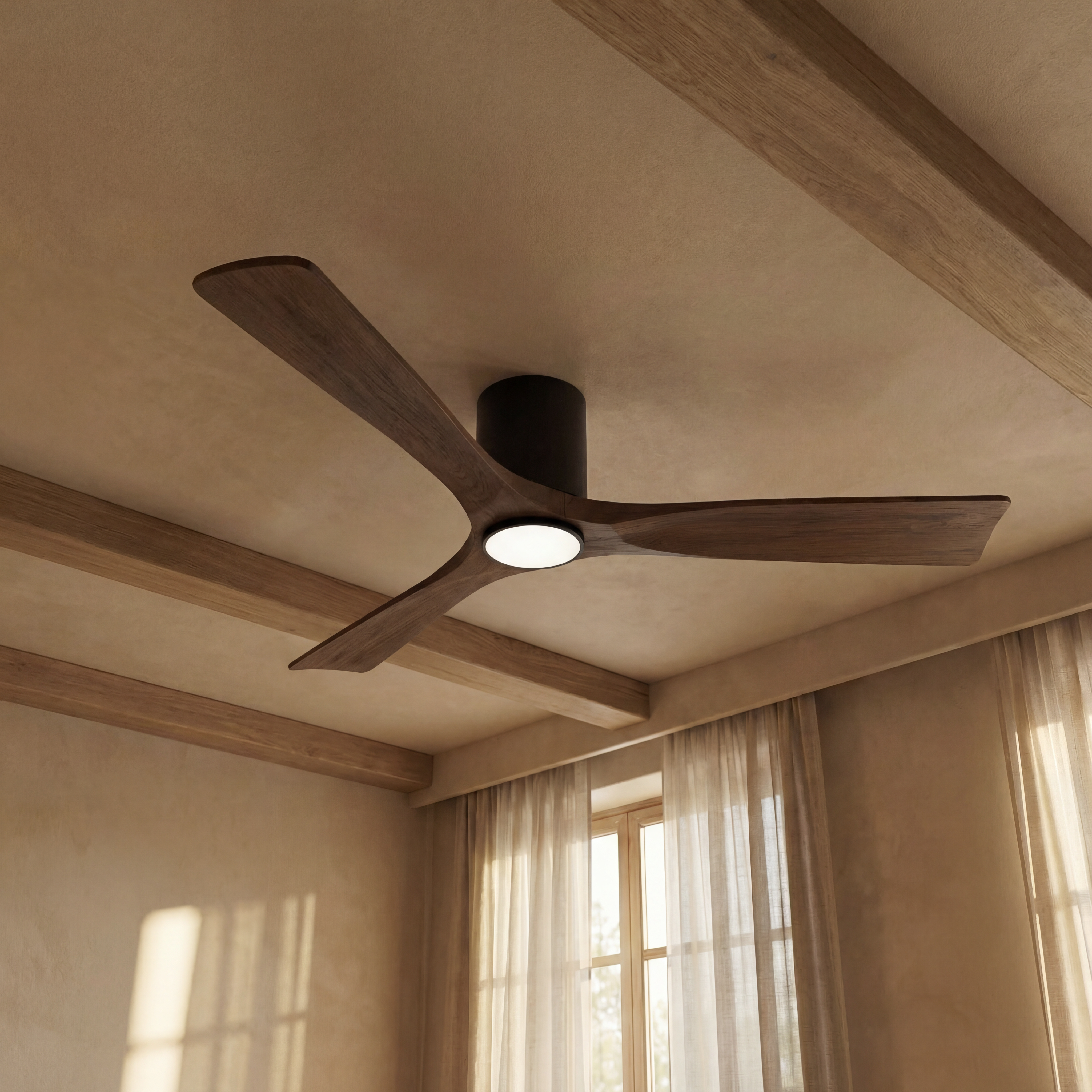 Etoile Wooden Ceiling Fan 132 cm & 112 cm