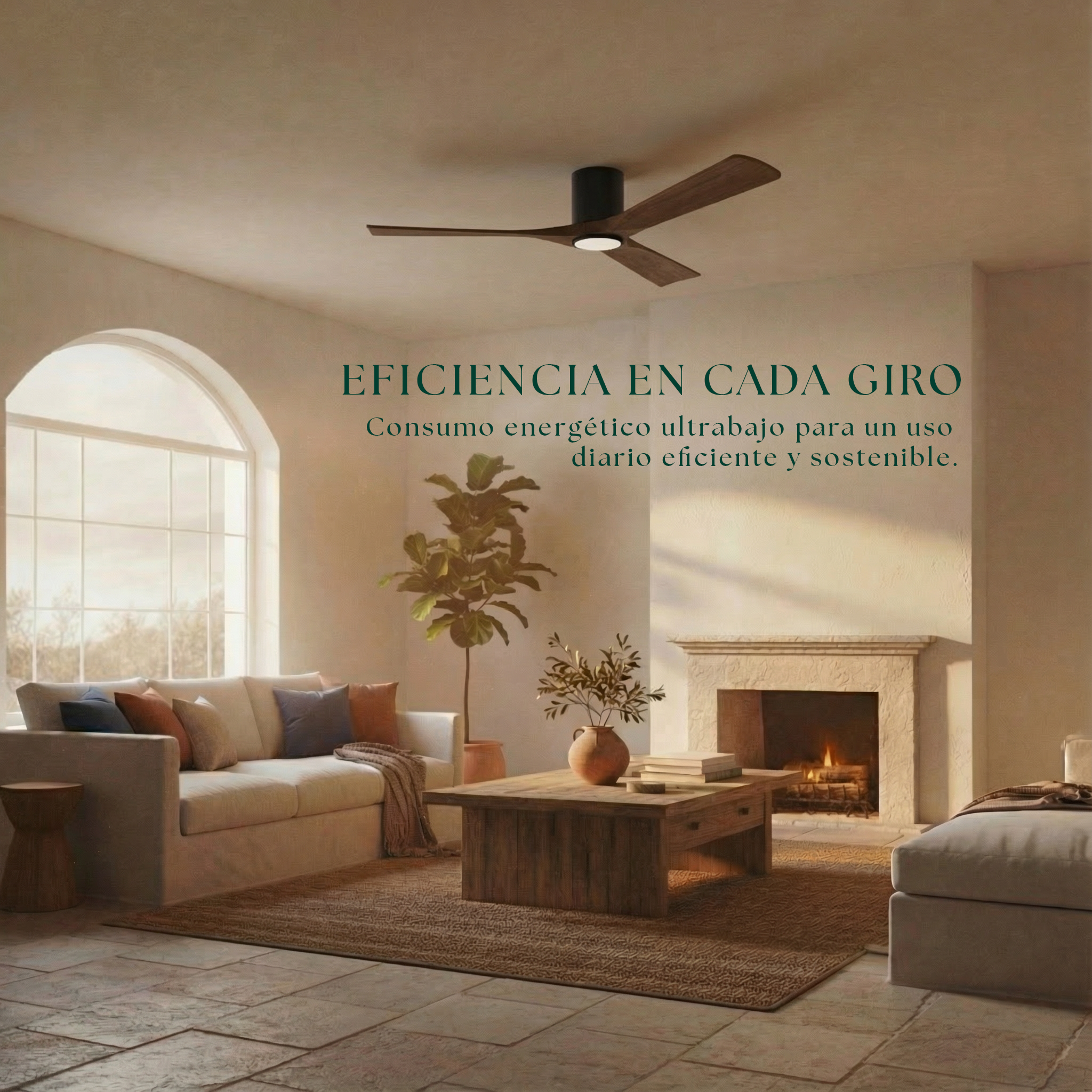 Etoile Wooden Ceiling Fan 132 cm & 112 cm
