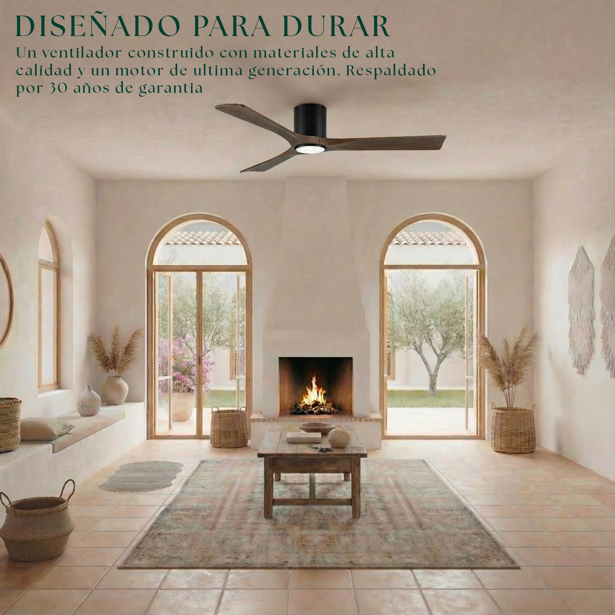 Etoile Wooden Ceiling Fan 132 cm & 112 cm