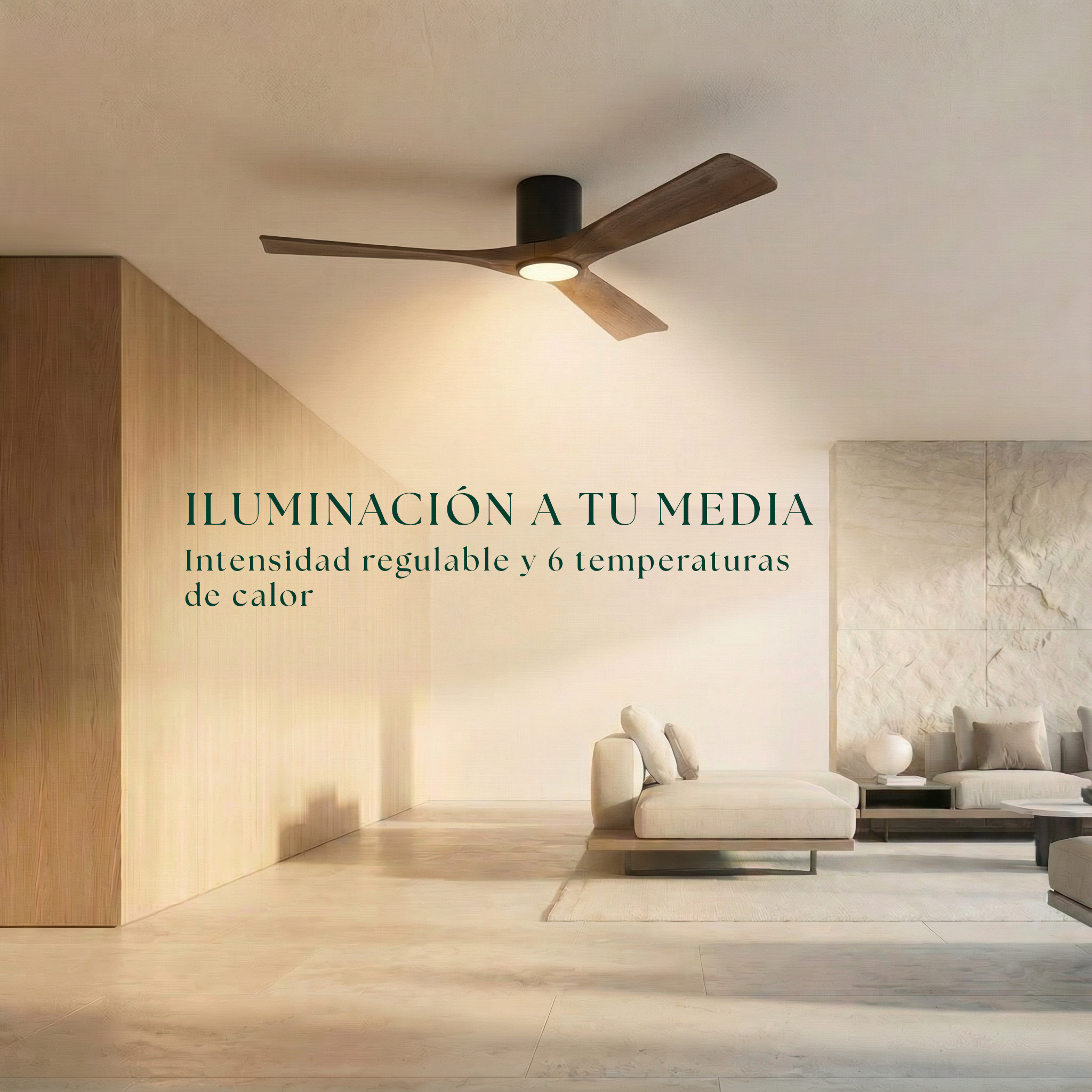 Etoile Wooden Ceiling Fan 132 cm & 112 cm