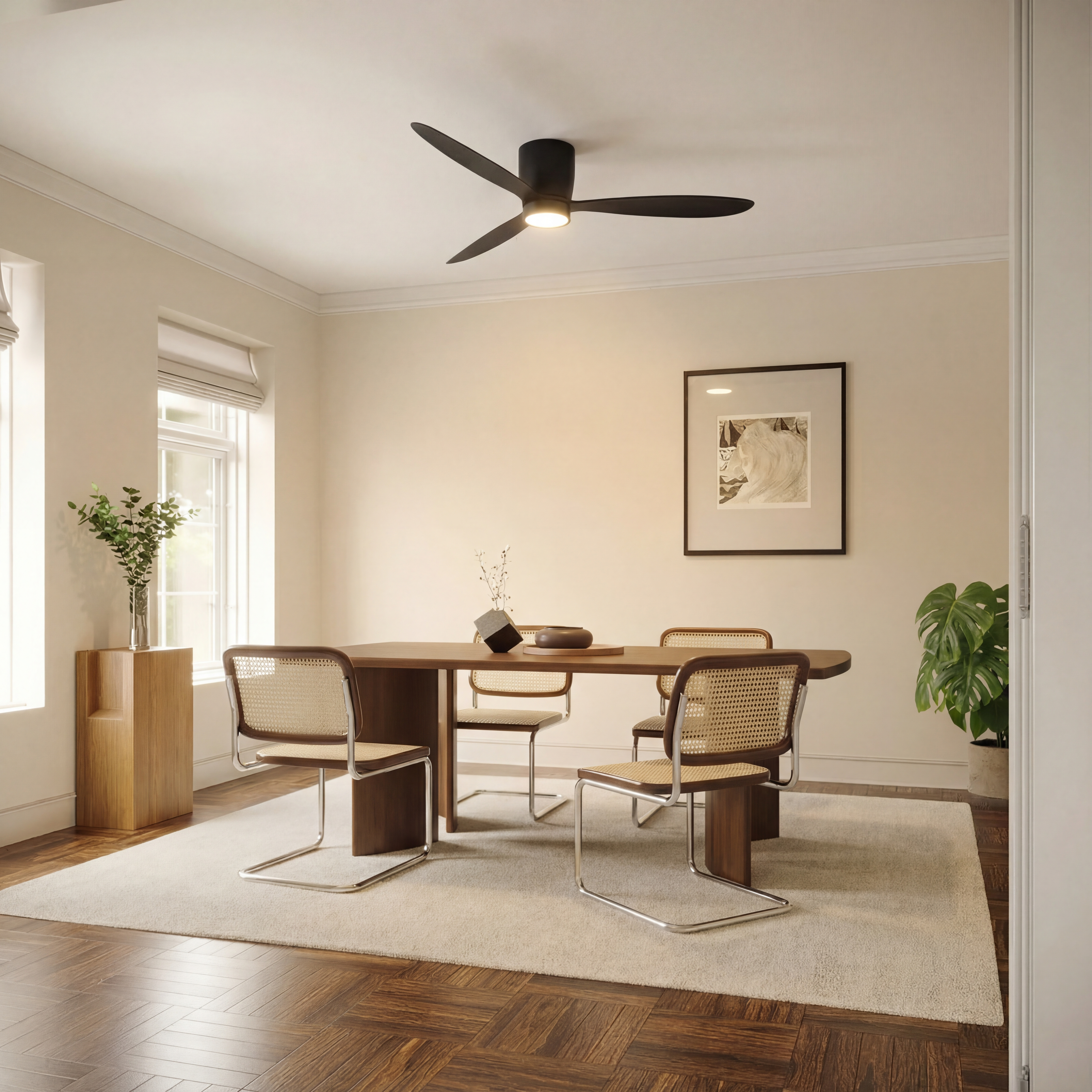 Sirocco 132 cm Ceiling Fan (10–25 m²) – 3 ABS Blades