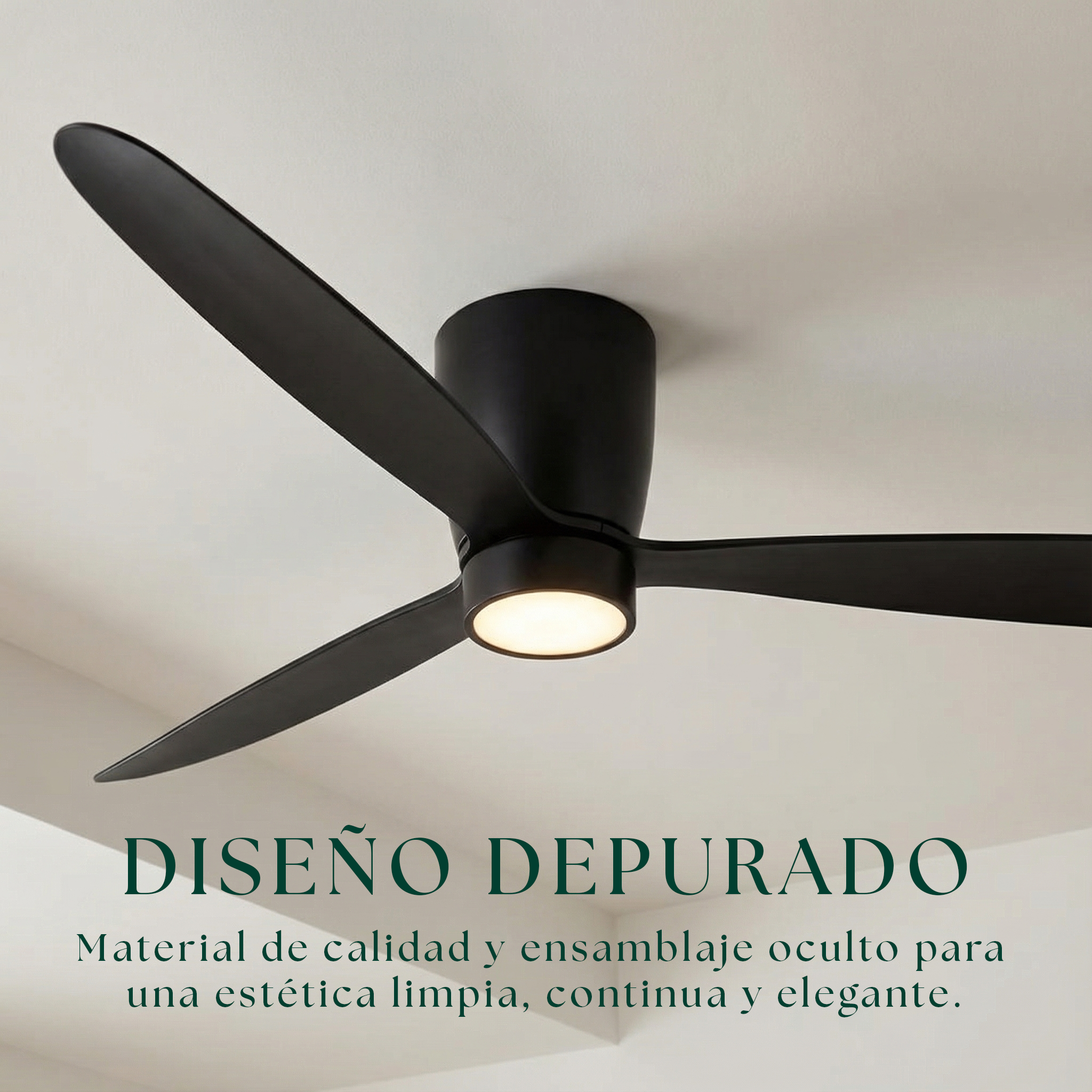 Sirocco 132 cm Ceiling Fan (10–25 m²) – 3 ABS Blades