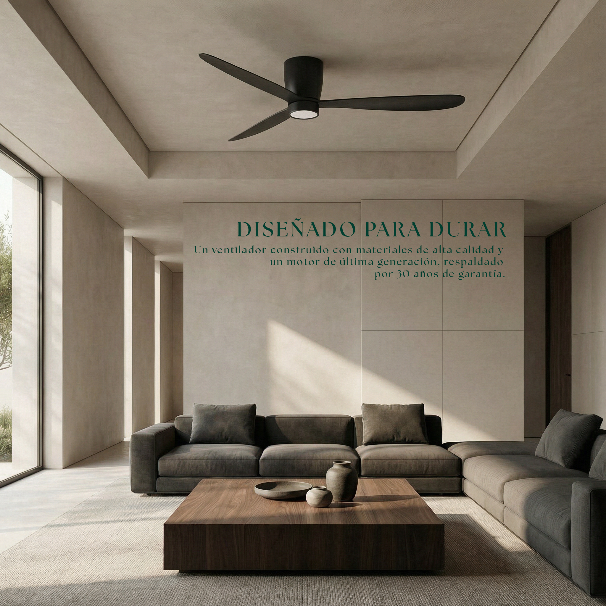 Sirocco 132 cm Ceiling Fan (10–25 m²) – 3 ABS Blades