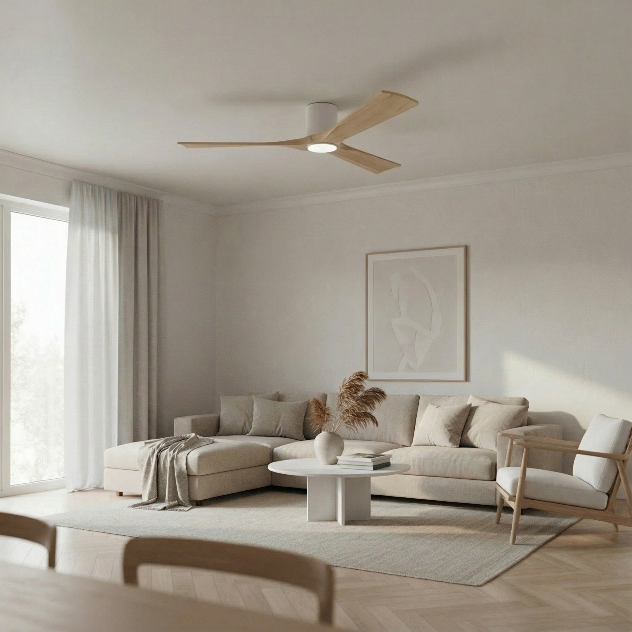 Etoile Wooden Ceiling Fan 132 cm & 112 cm