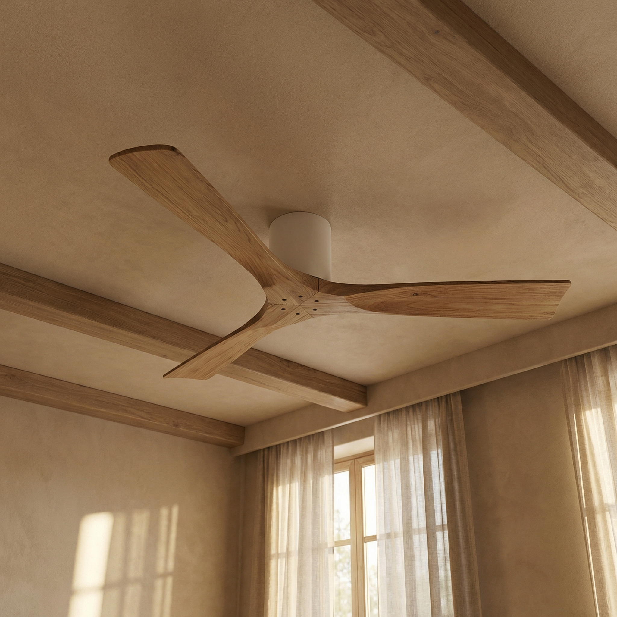 Etoile Wooden Ceiling Fan 132 cm & 112 cm