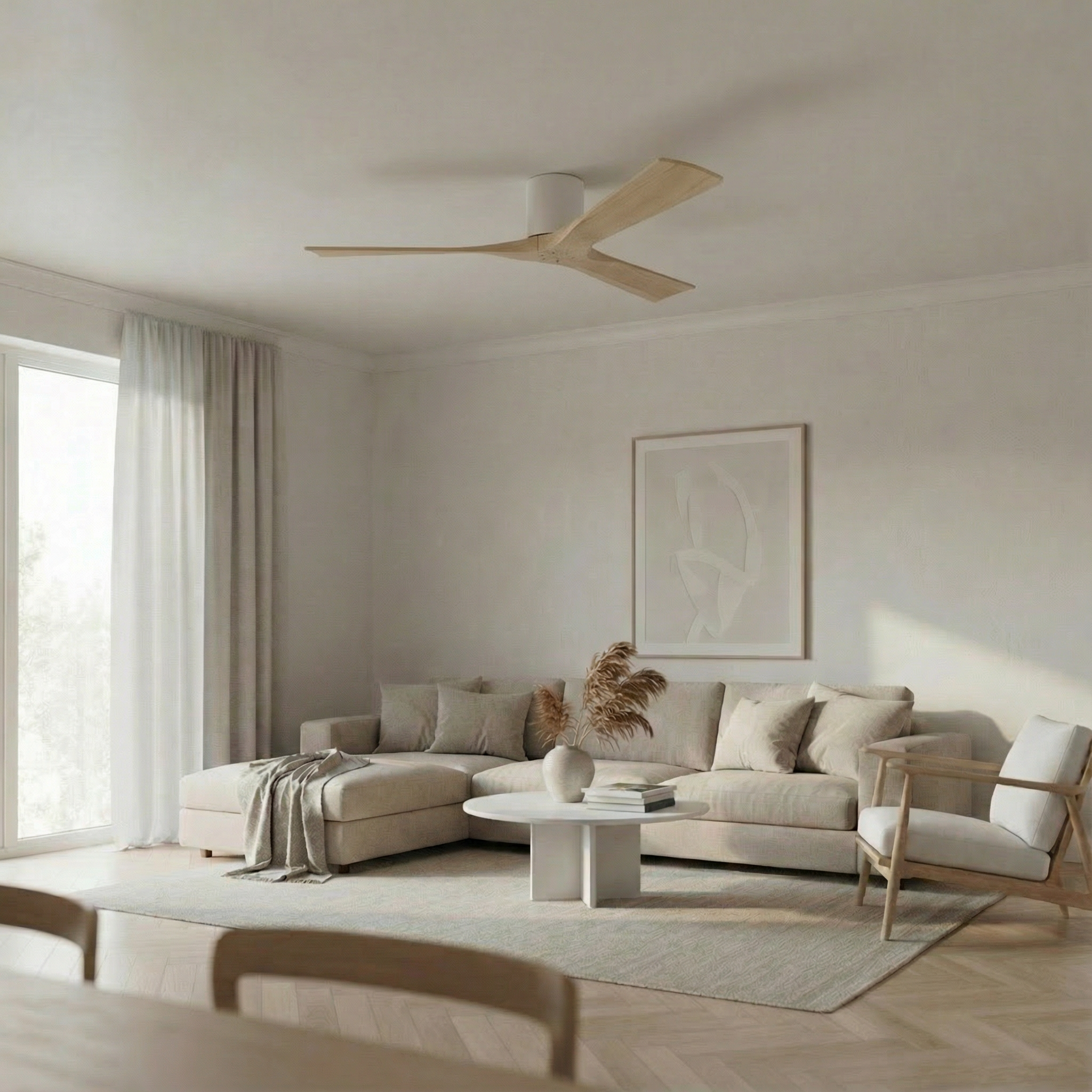 Etoile Wooden Ceiling Fan 132 cm & 112 cm