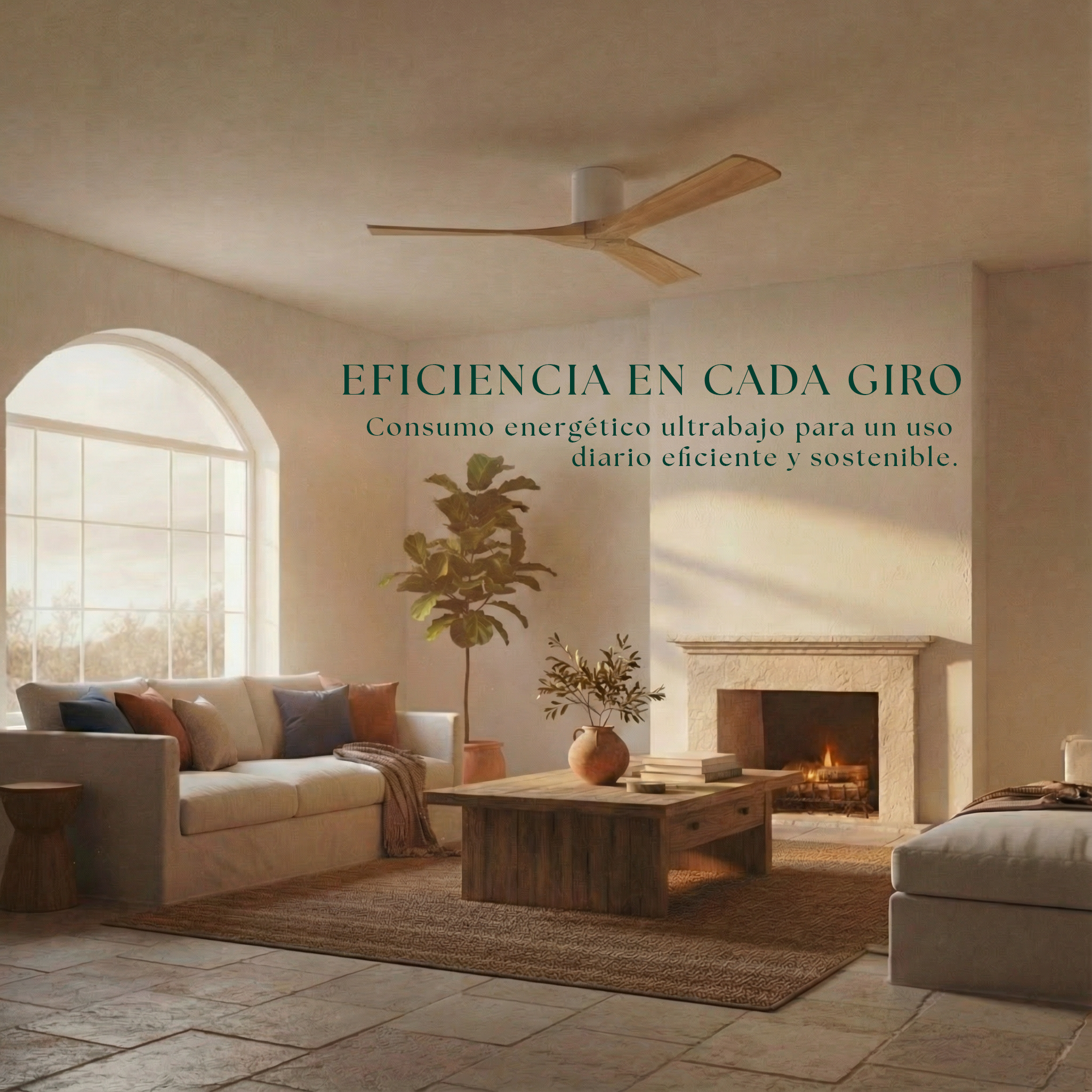 Etoile Wooden Ceiling Fan 132 cm & 112 cm