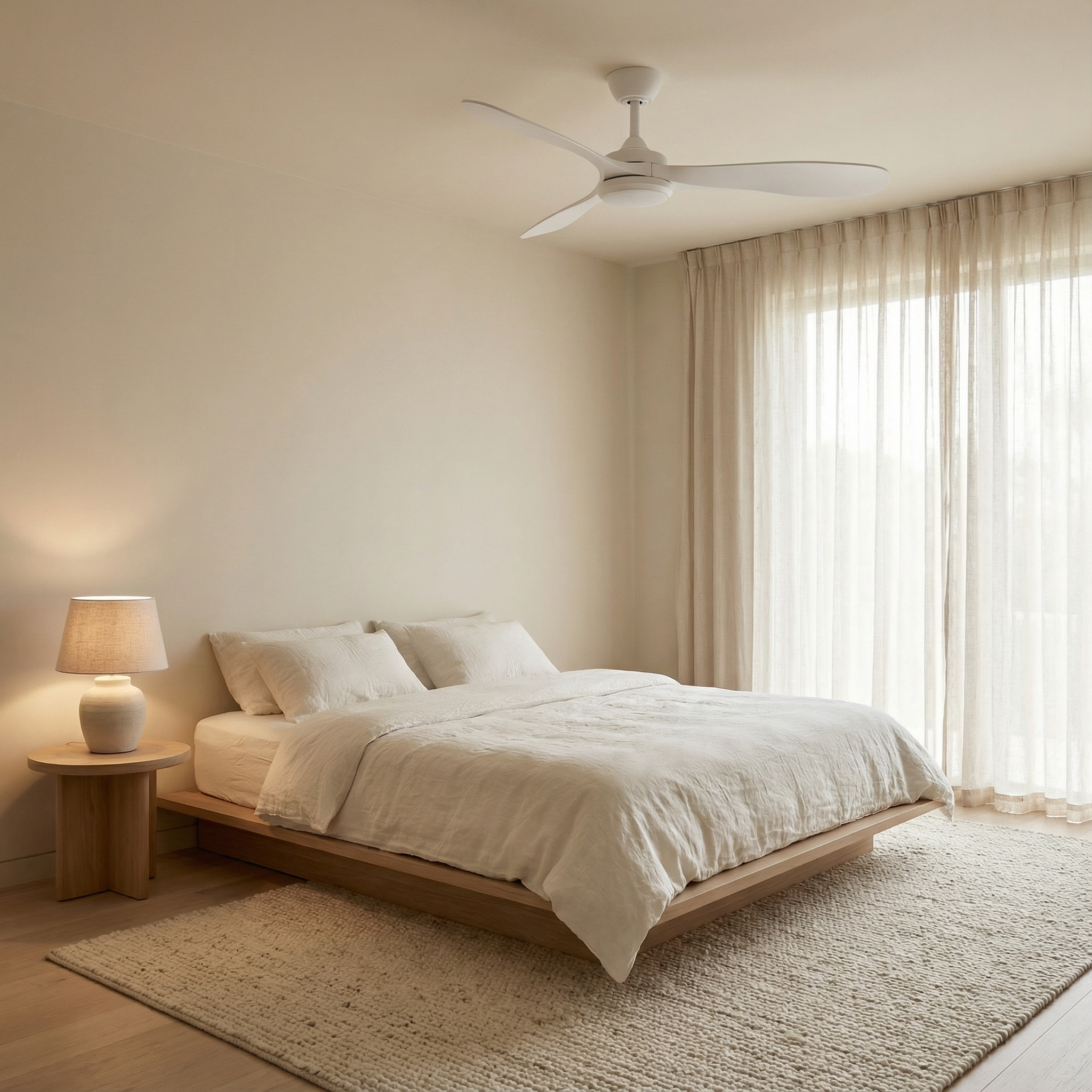 Boreal 132 cm Ceiling Fan (10–25 m²) – 3 ABS Blades