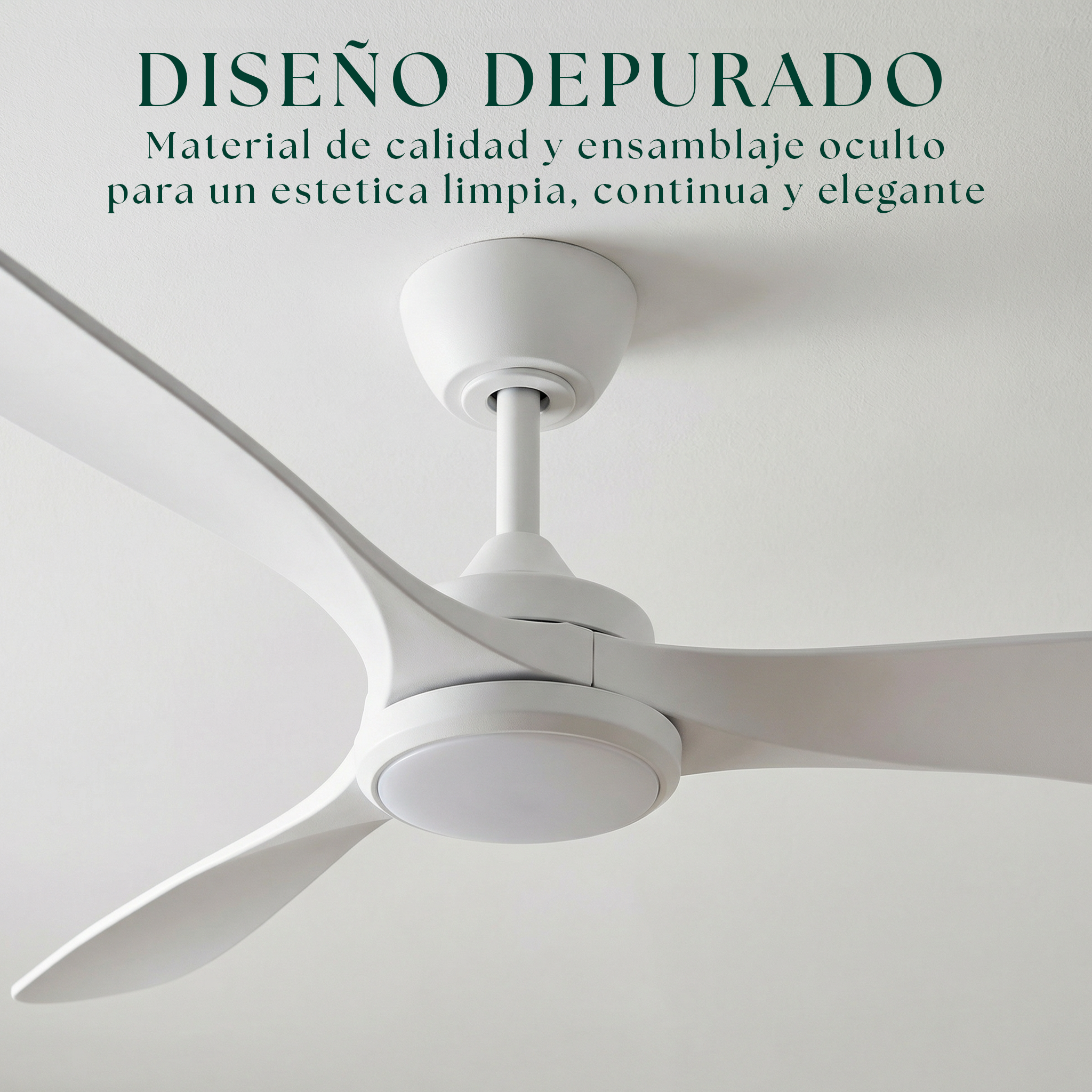 Boreal 132 cm Ceiling Fan (10–25 m²) – 3 ABS Blades