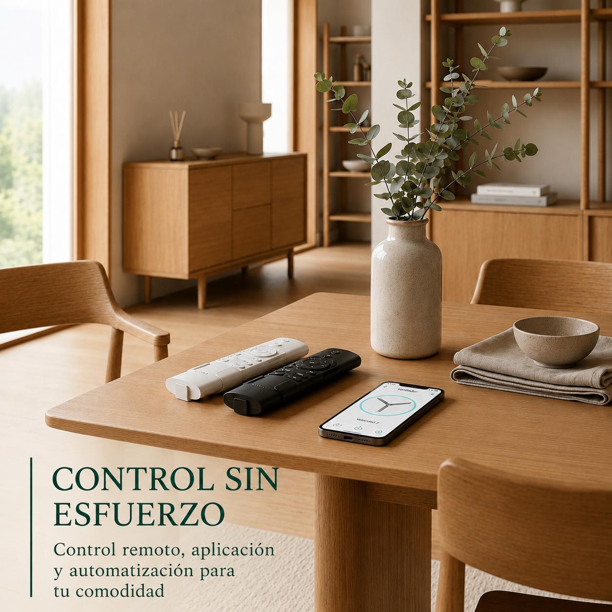 Ventilador de techo Dolomiti de madera (132 cm / 112 cm)