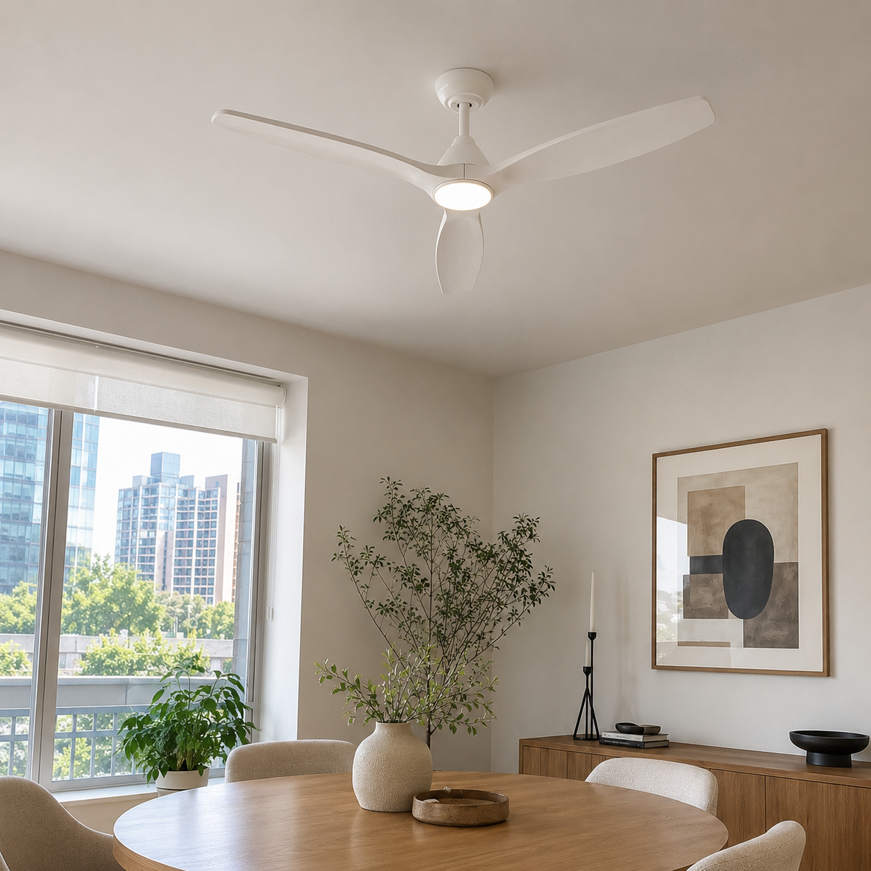 Ventilador de techo Dolomiti de madera (132 cm / 112 cm)