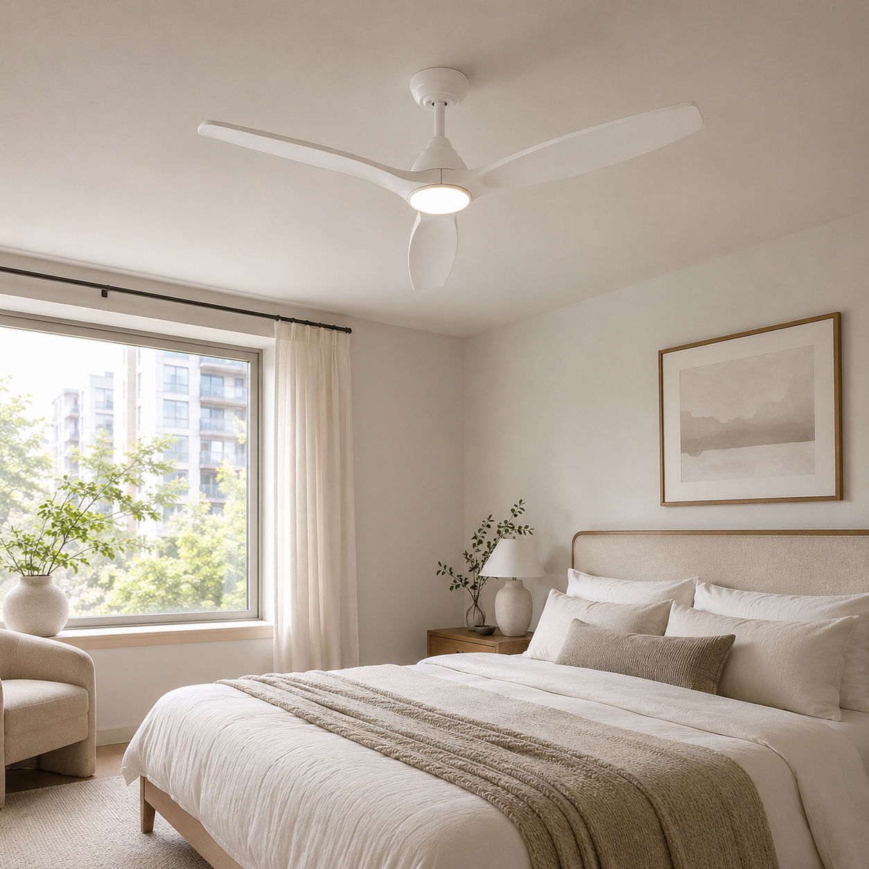 Ventilador de techo Dolomiti de madera (132 cm / 112 cm)