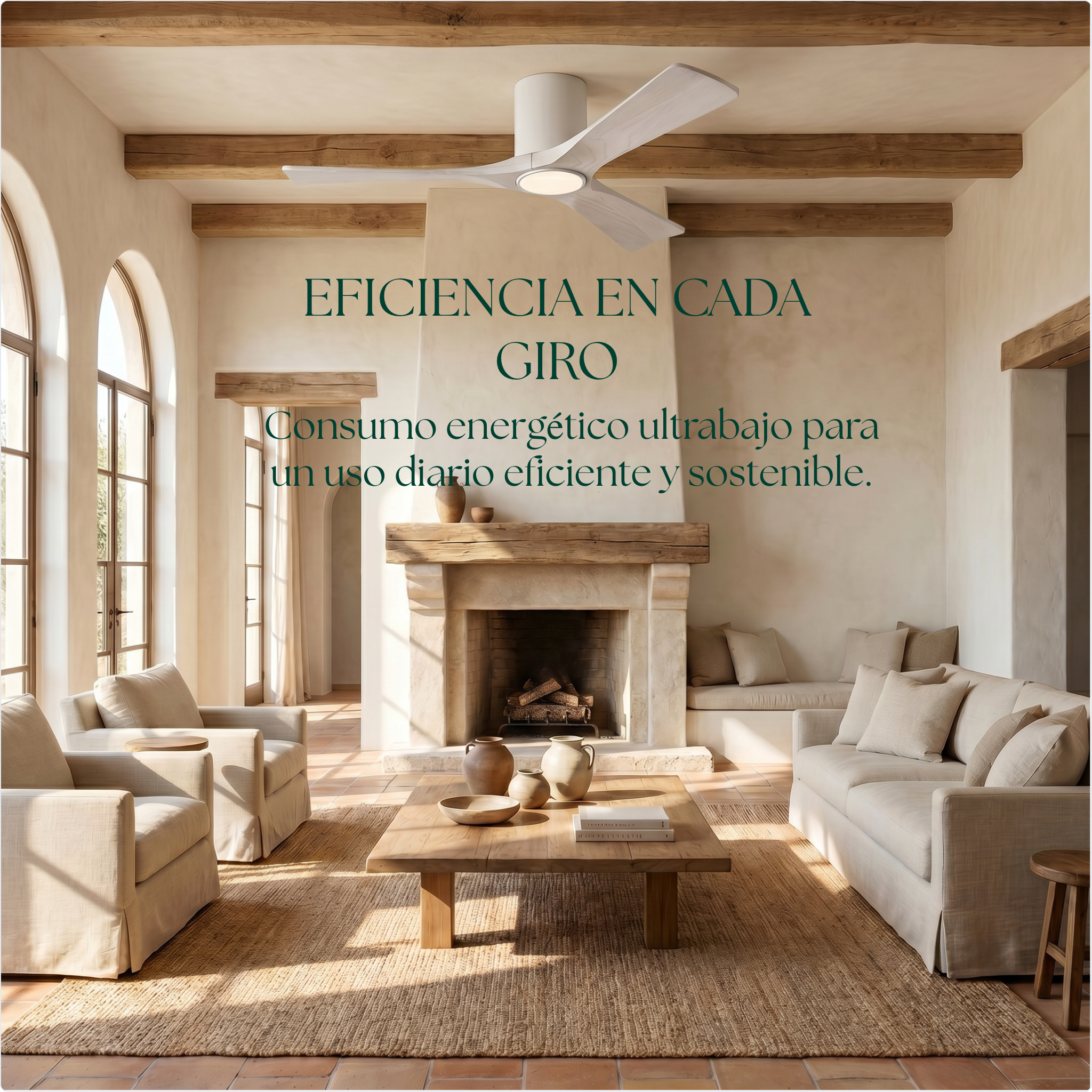 Etoile Wooden Ceiling Fan 132 cm & 112 cm