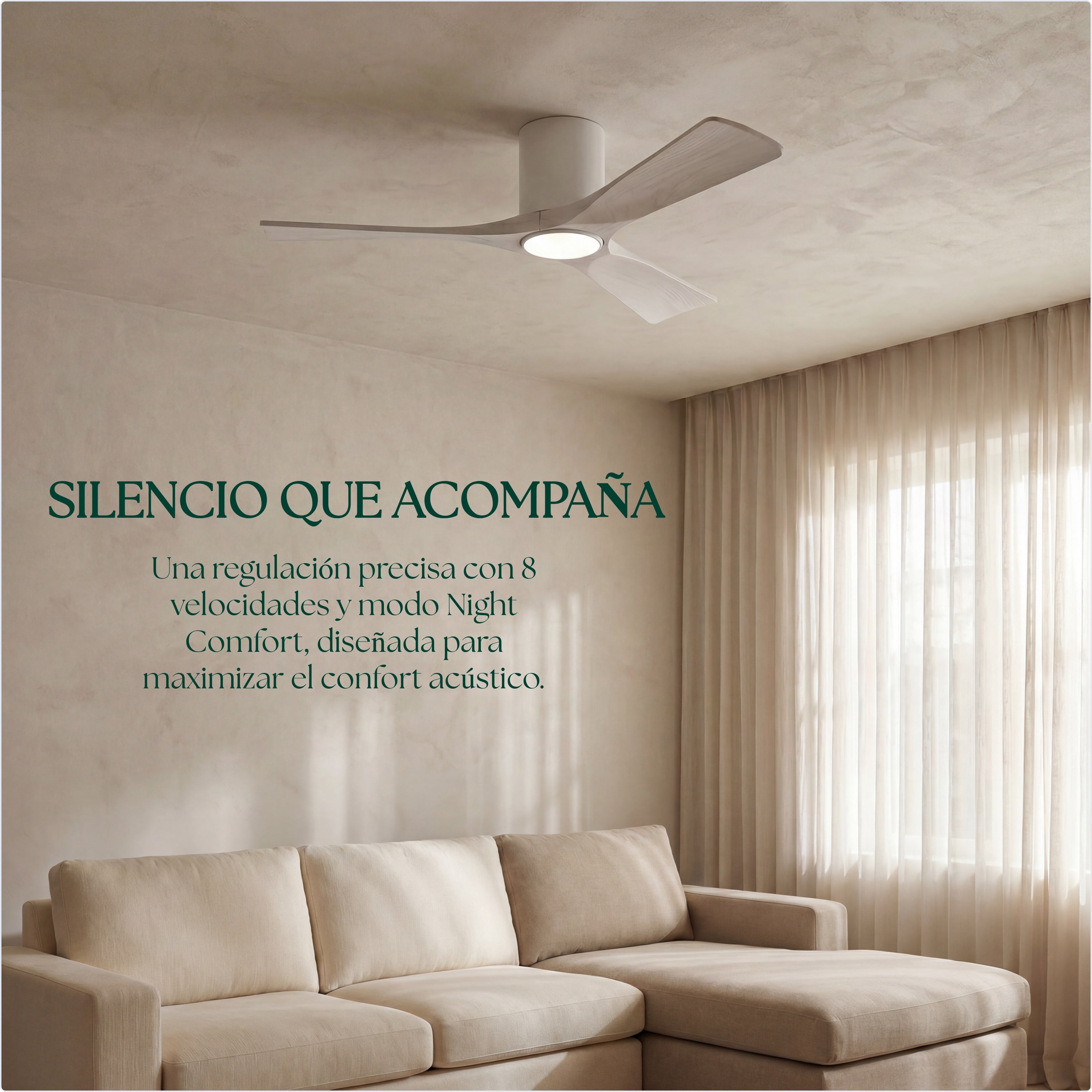 Etoile Wooden Ceiling Fan 132 cm & 112 cm