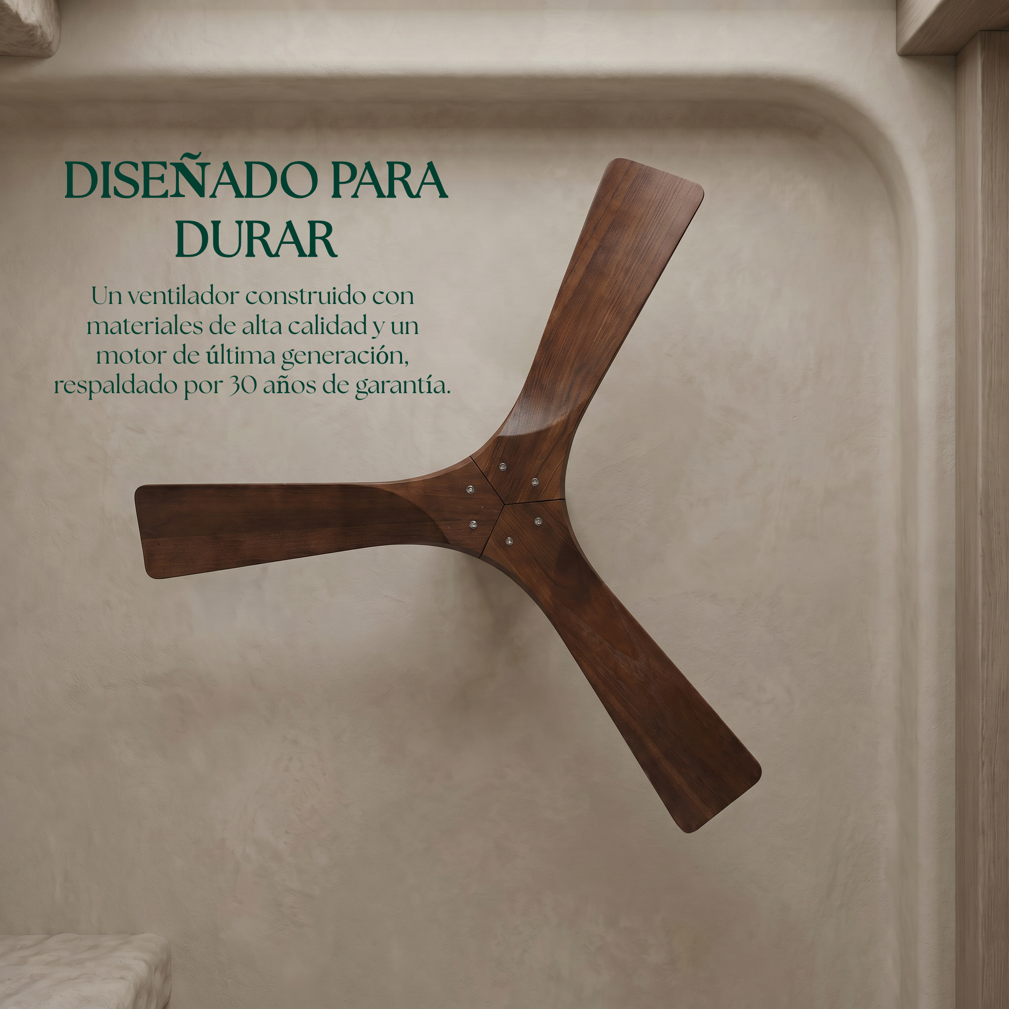 Etoile Wooden Ceiling Fan 132 cm & 112 cm