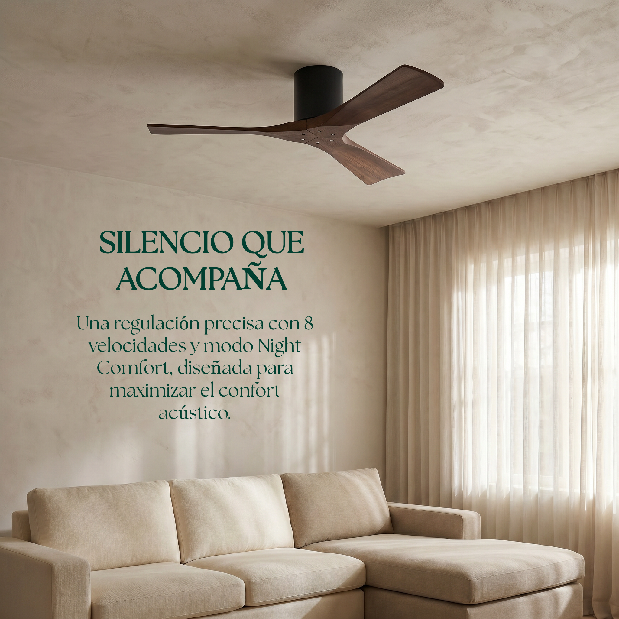 Etoile Wooden Ceiling Fan 132 cm & 112 cm