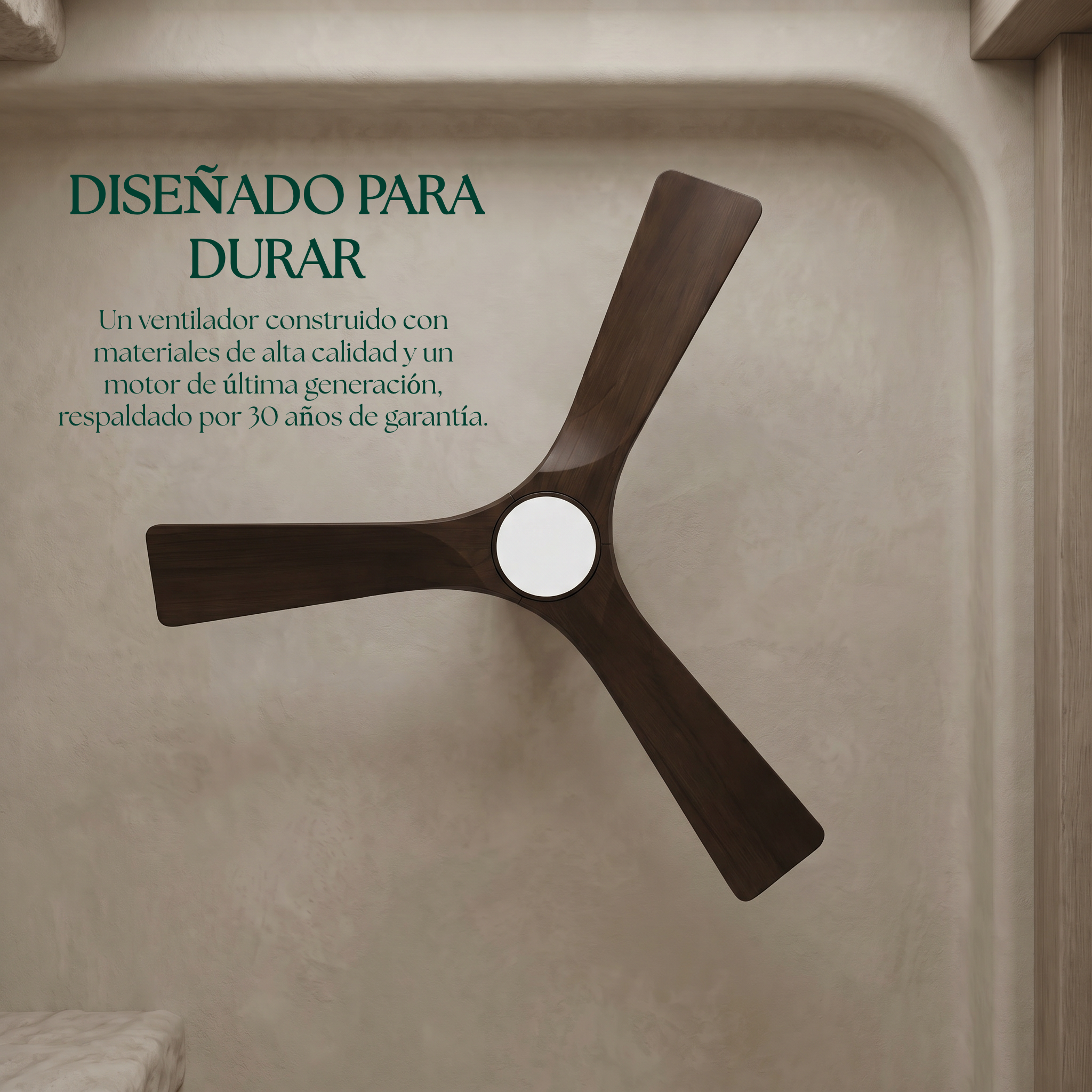 Etoile Wooden Ceiling Fan 132 cm & 112 cm
