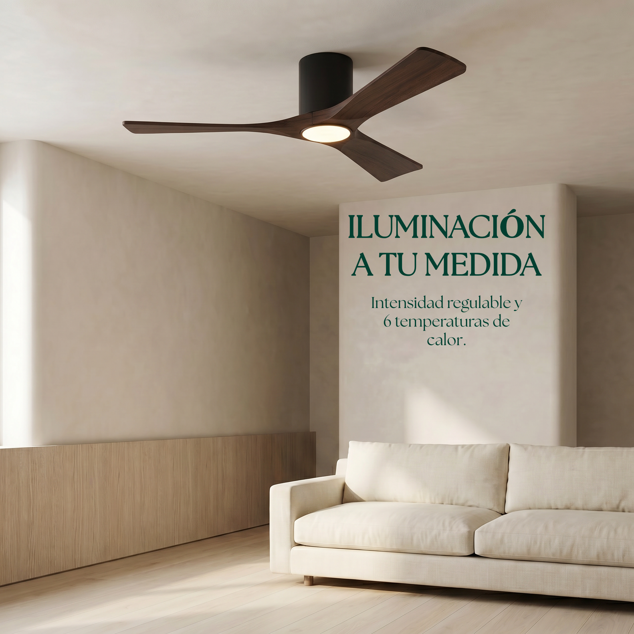 Etoile Wooden Ceiling Fan 132 cm & 112 cm