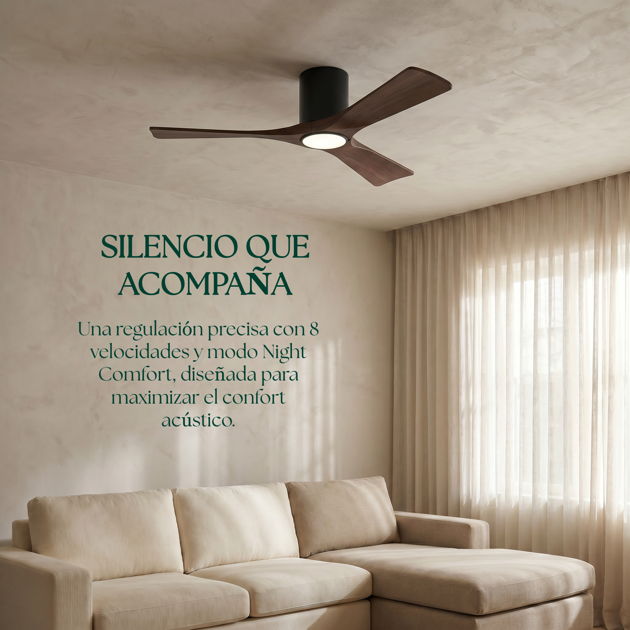 Etoile Wooden Ceiling Fan 132 cm & 112 cm