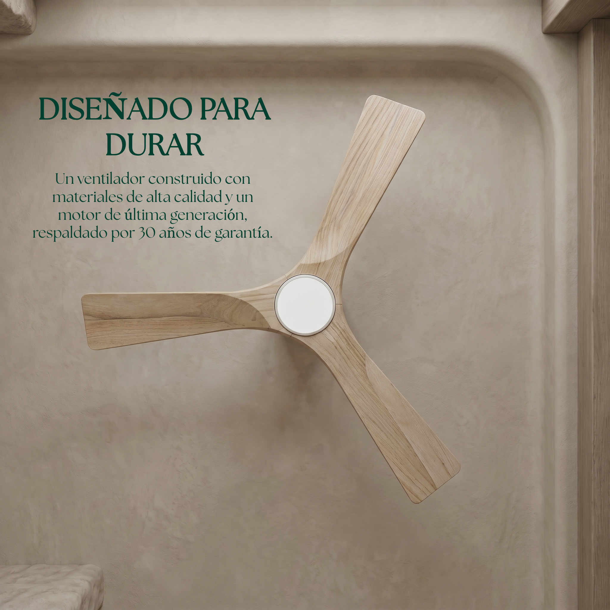 Etoile Wooden Ceiling Fan 132 cm & 112 cm