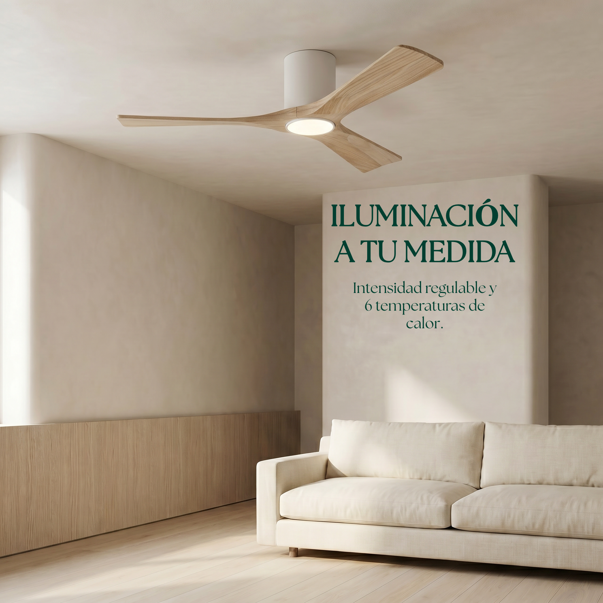 Etoile Wooden Ceiling Fan 132 cm & 112 cm