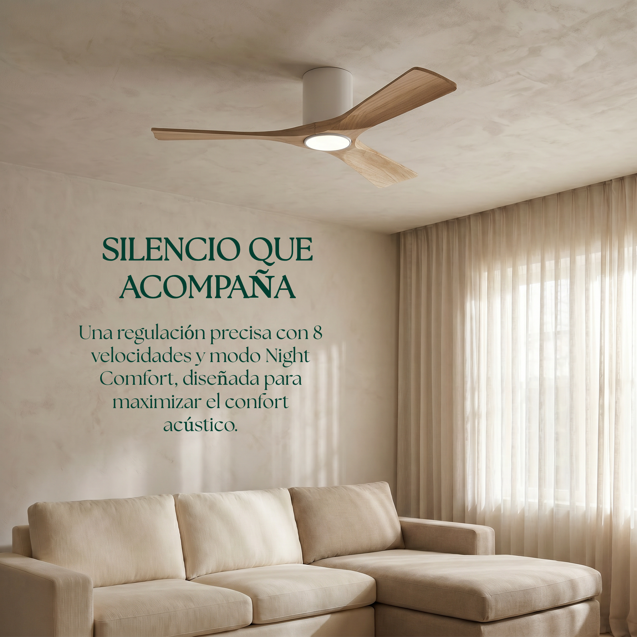 Etoile Wooden Ceiling Fan 132 cm & 112 cm