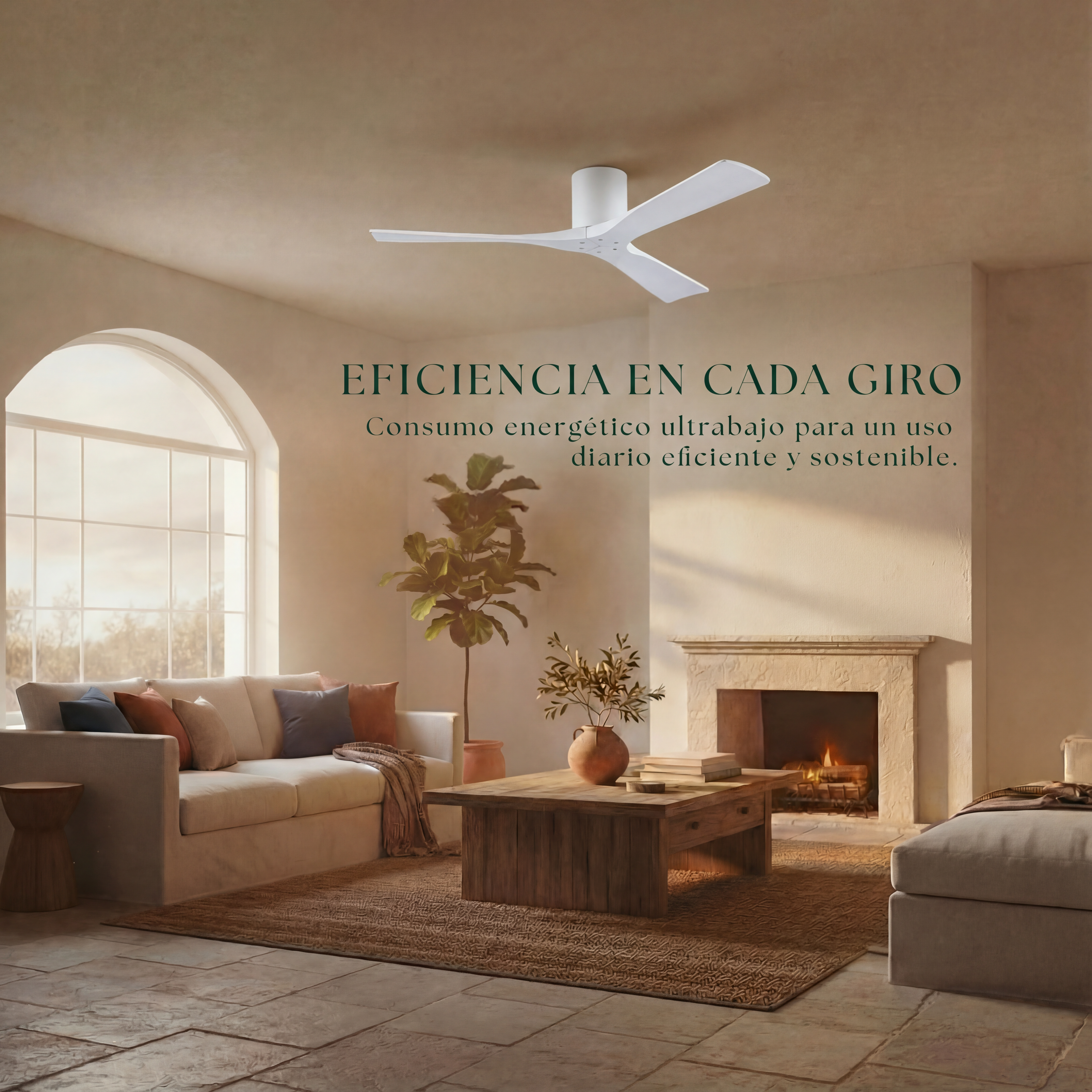 Etoile Wooden Ceiling Fan 132 cm & 112 cm