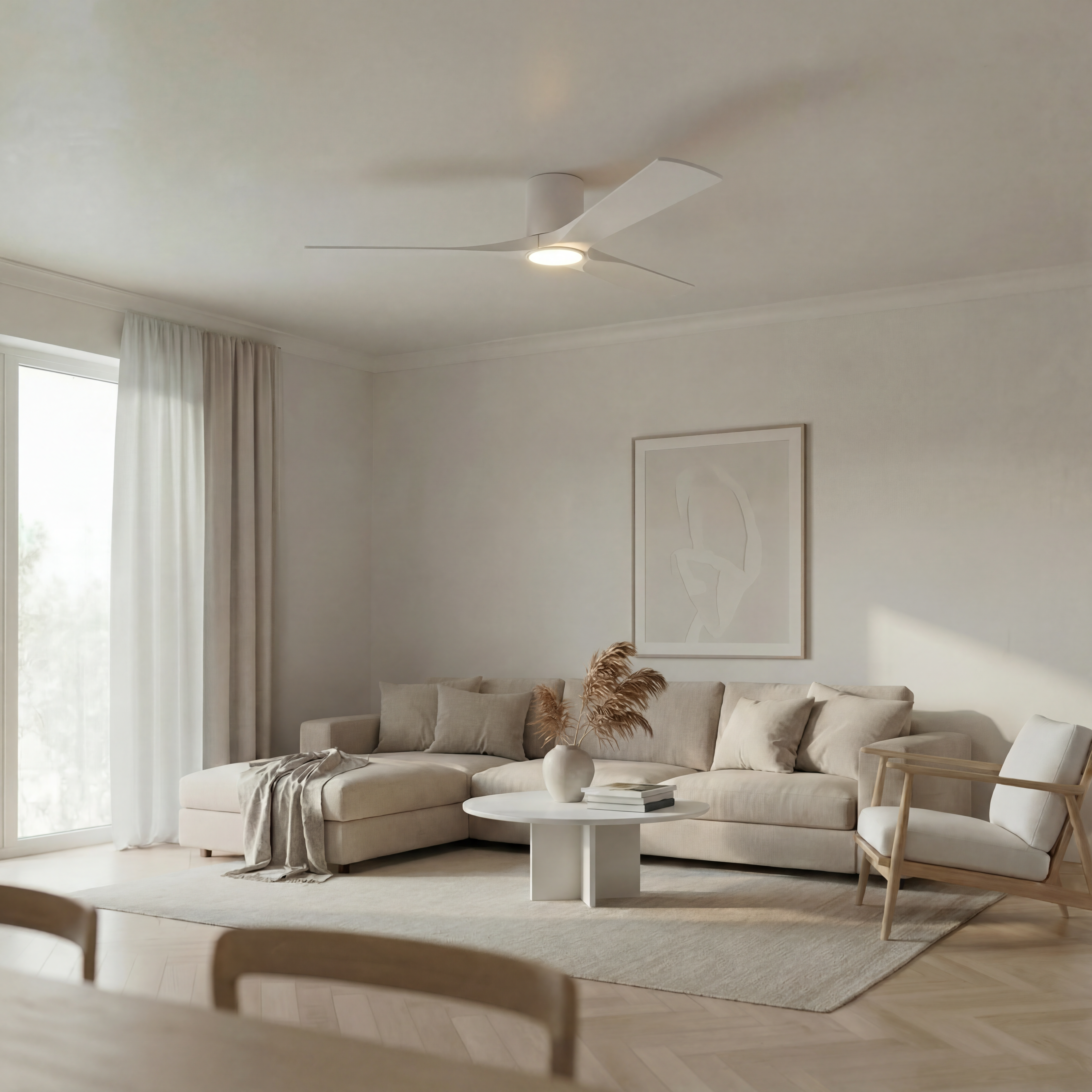 Etoile Wooden Ceiling Fan 132 cm & 112 cm