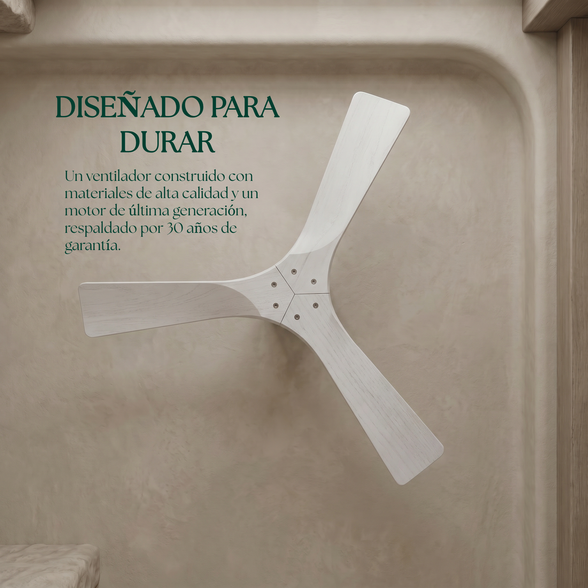 Etoile Wooden Ceiling Fan 132 cm & 112 cm