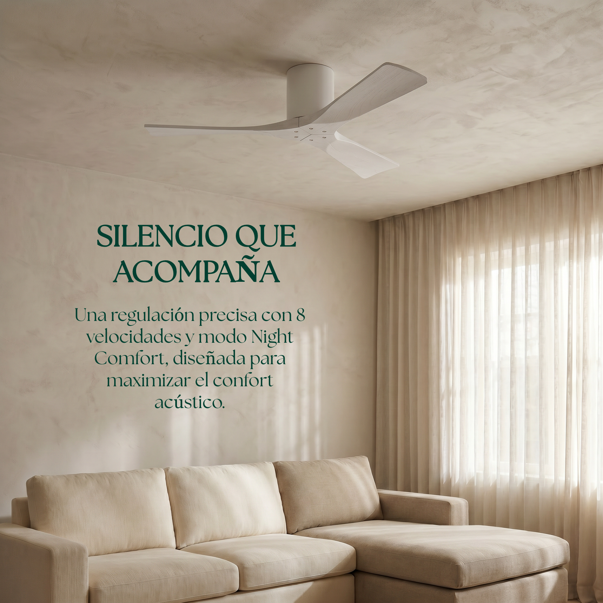 Etoile Wooden Ceiling Fan 132 cm & 112 cm