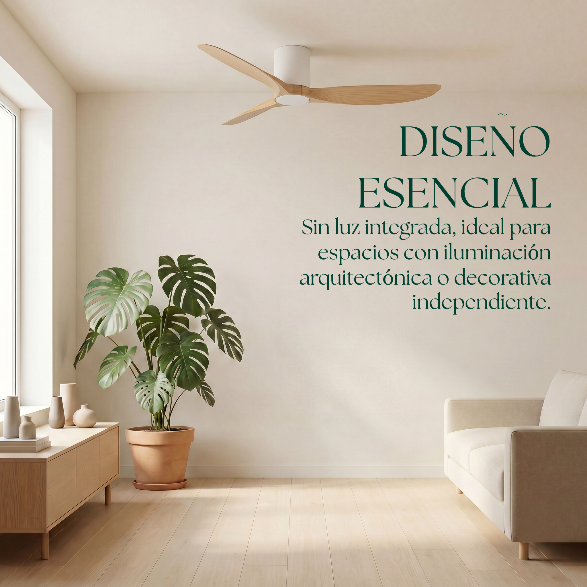 Golfet 132 cm Ceiling Fan (10–20 m²) – 3 ABS Blades
