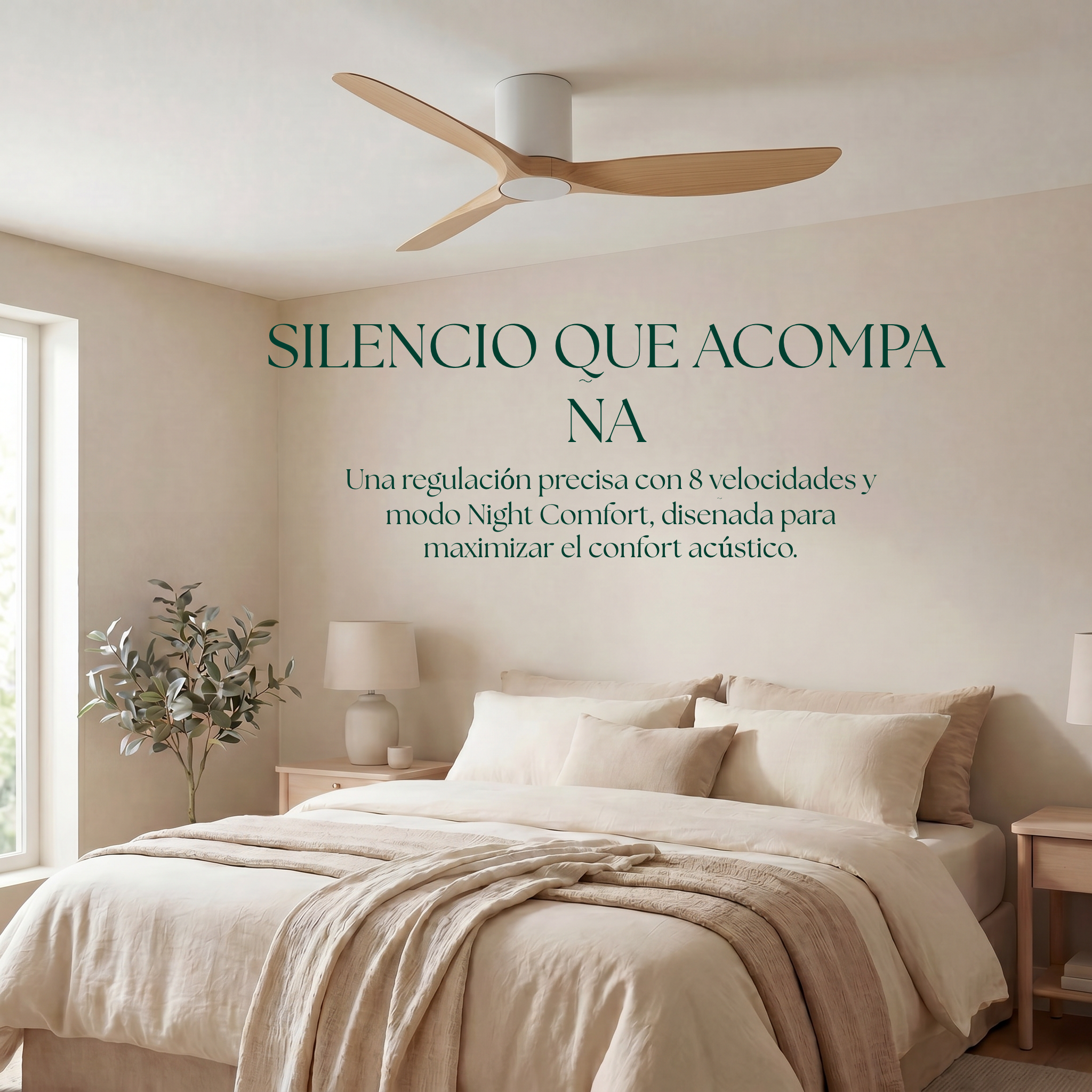Golfet 132 cm Ceiling Fan (10–20 m²) – 3 ABS Blades