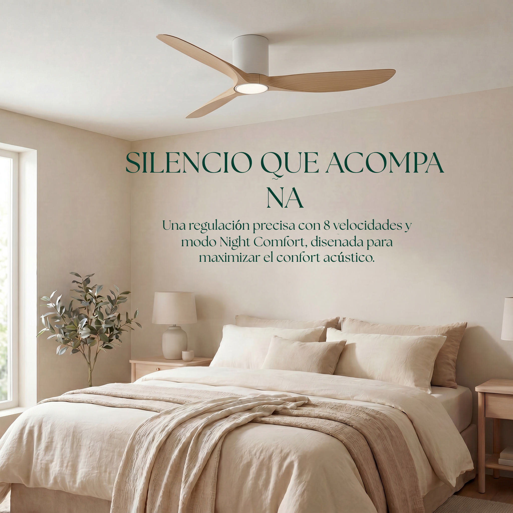 Golfet 132 cm Ceiling Fan (10–20 m²) – 3 ABS Blades