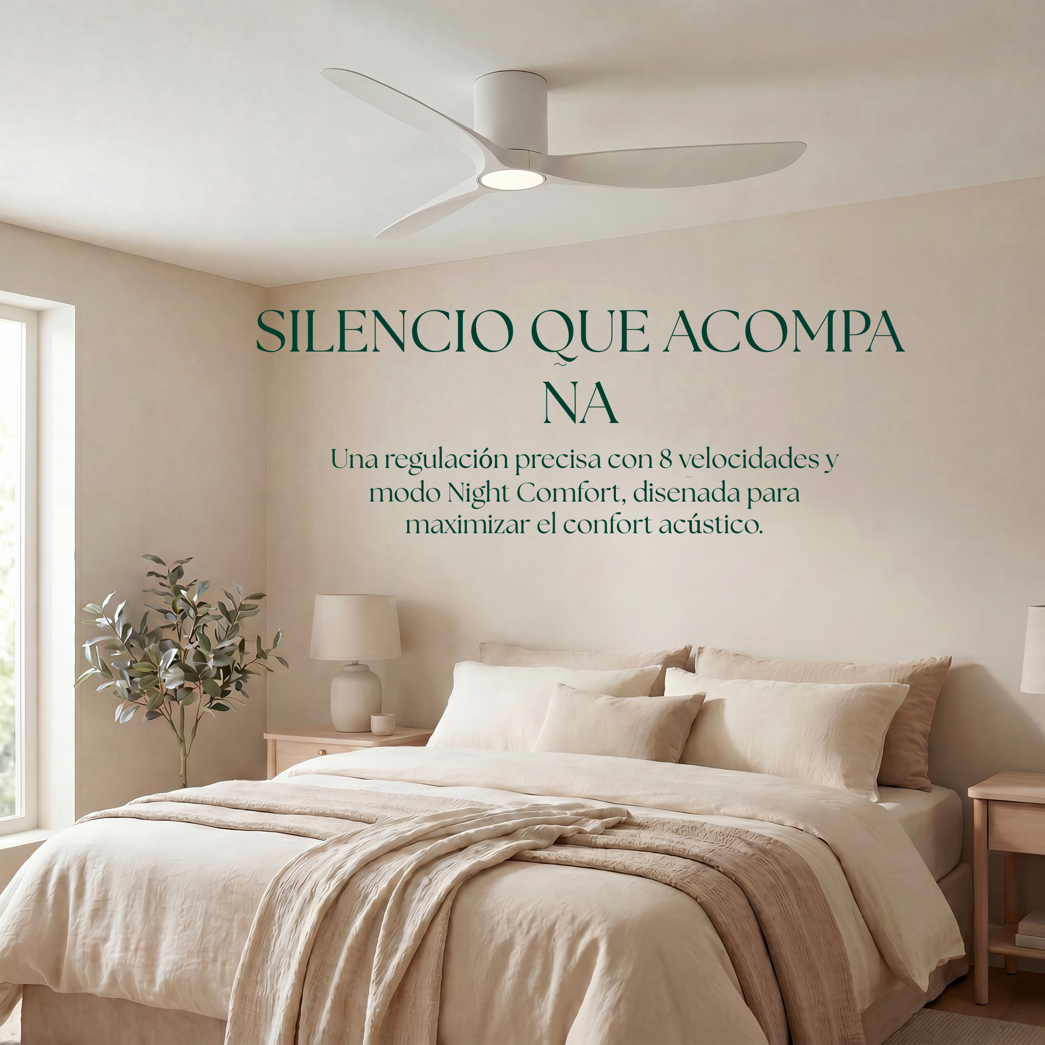 Golfet 132 cm Ceiling Fan (10–20 m²) – 3 ABS Blades