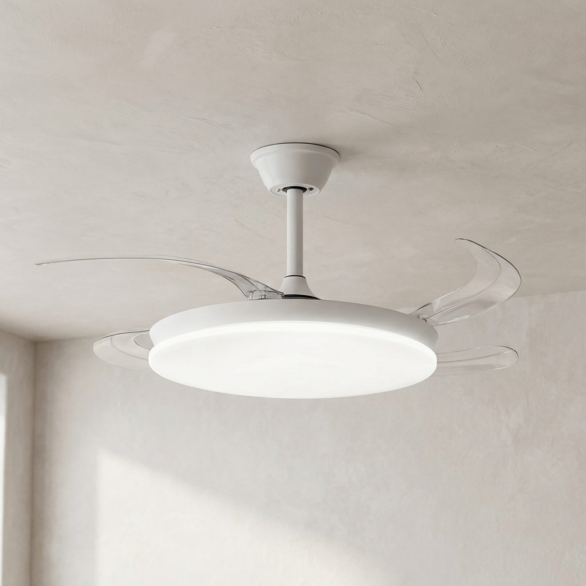 Milos 55 cm Ceiling Fan (6–15 m²) – Compact with LED Light