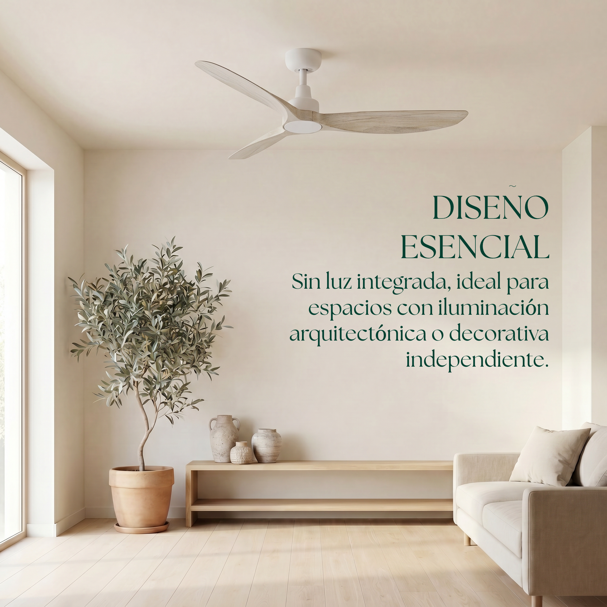 Marea 132 cm Ceiling Fan (10–25 m²) – 3 ABS Blades