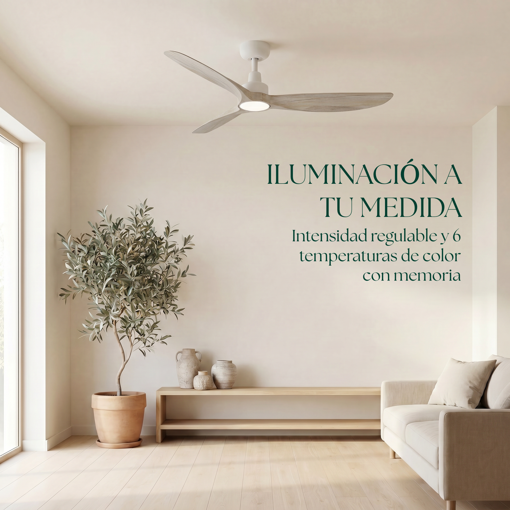 Marea 132 cm Ceiling Fan (10–25 m²) – 3 ABS Blades