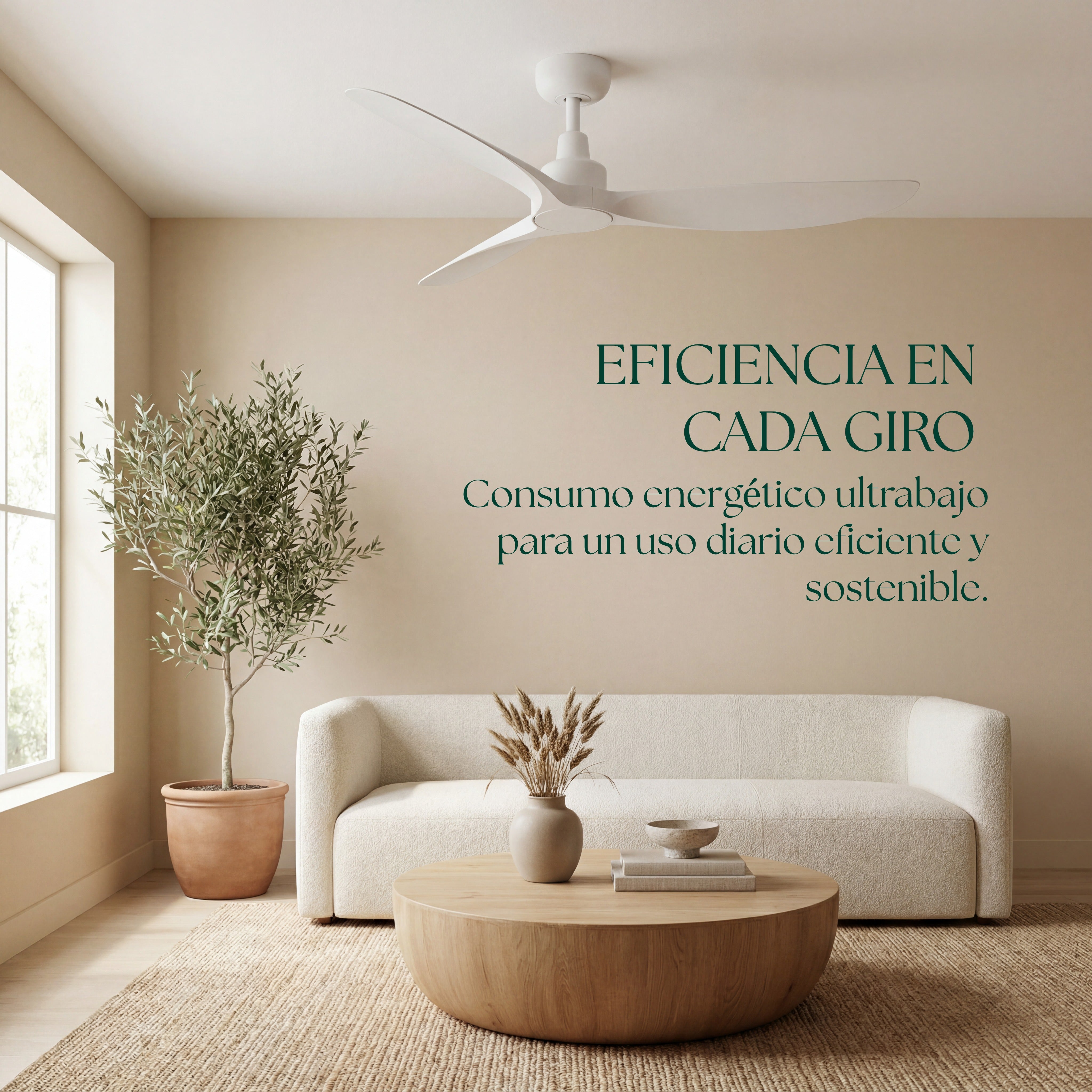 Marea 132 cm Ceiling Fan (10–25 m²) – 3 ABS Blades