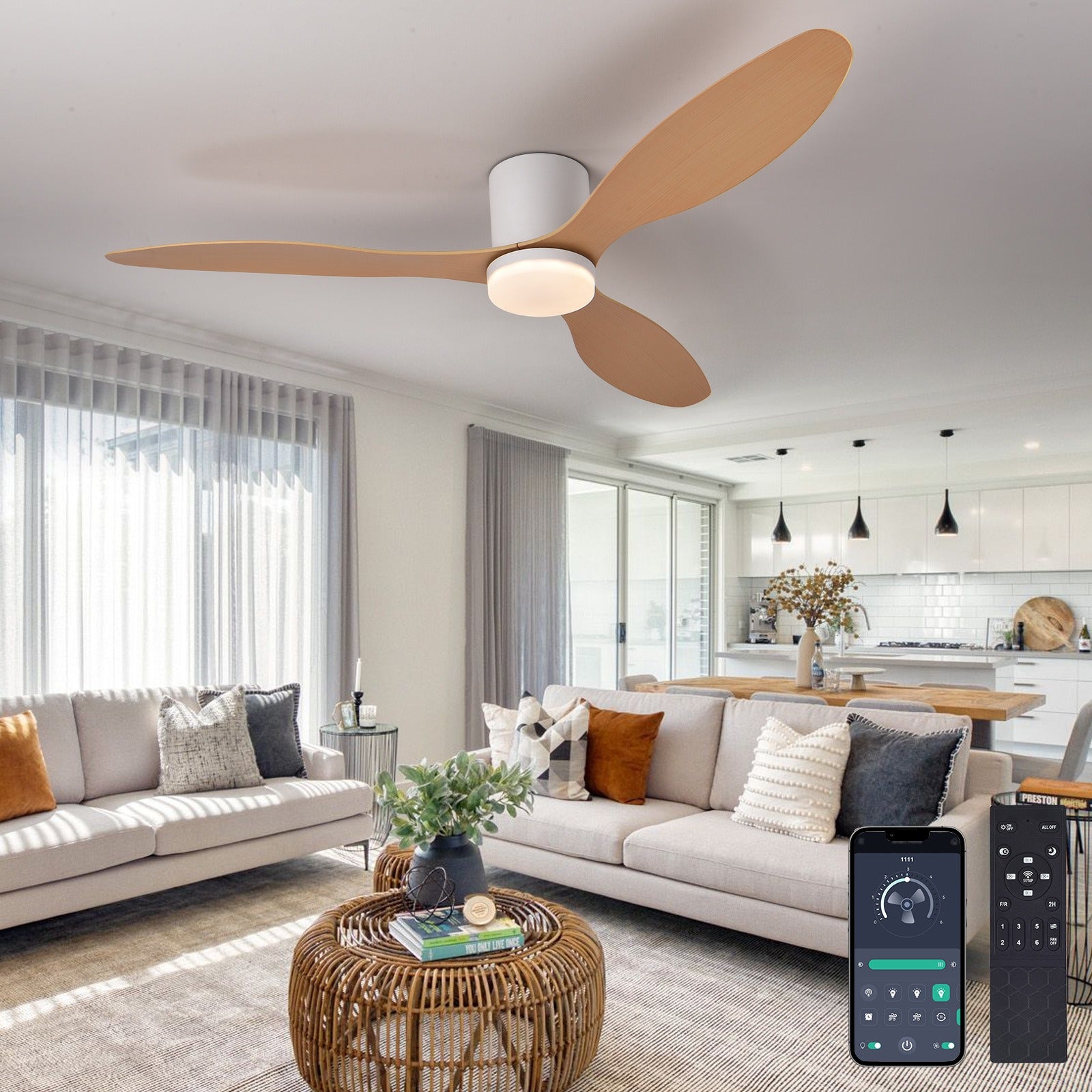 Binibeca 132 cm Ceiling Fan – 3 Blades