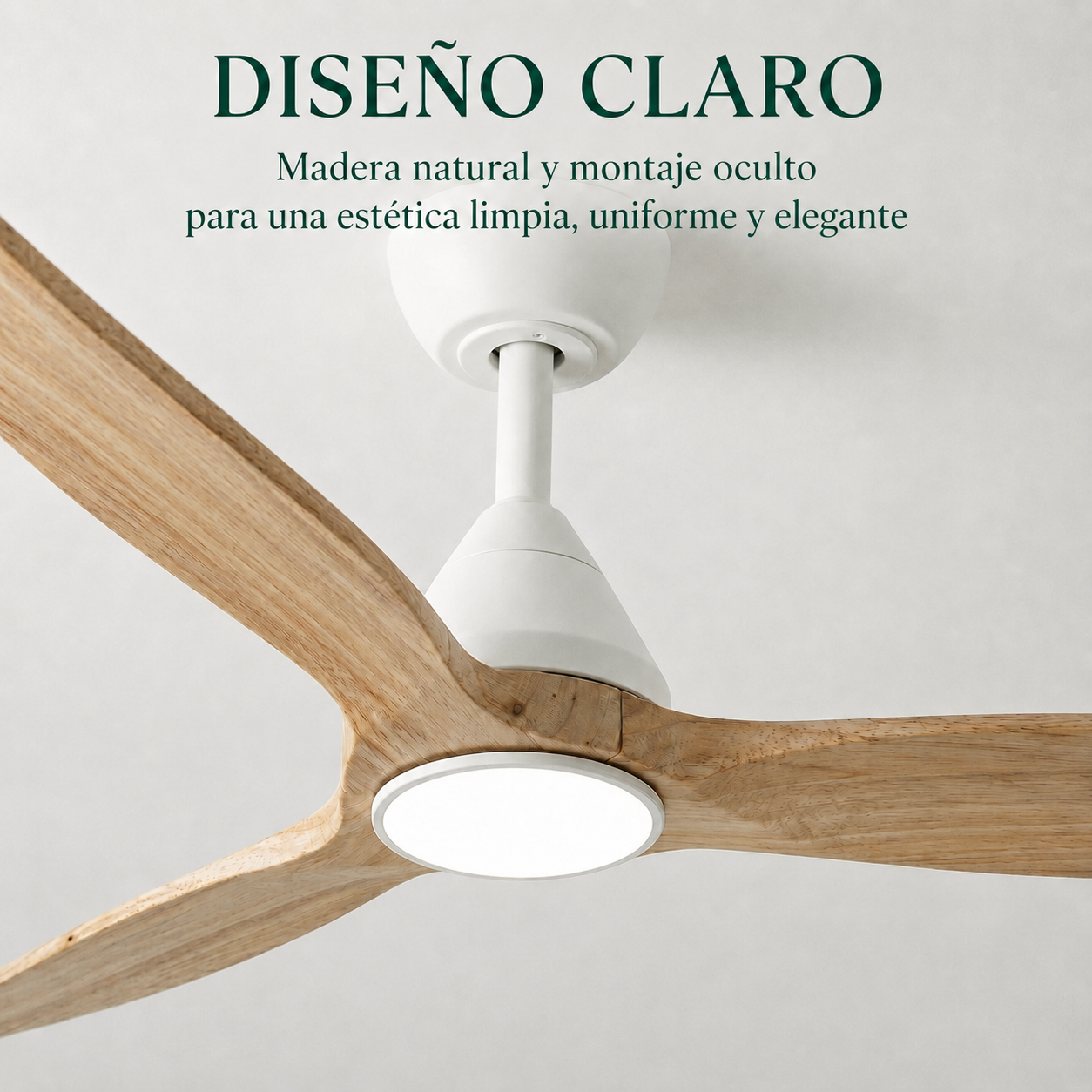 Ventilador de techo Dolomiti de madera (132 cm / 112 cm)